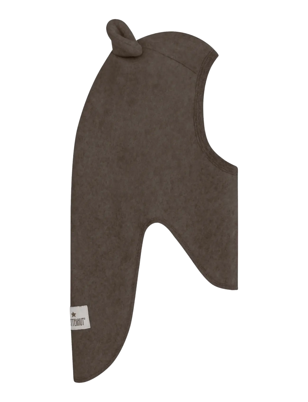 Huttelihut - Balaclava Ears Cotton Fleece - accessories - brown melange - 1