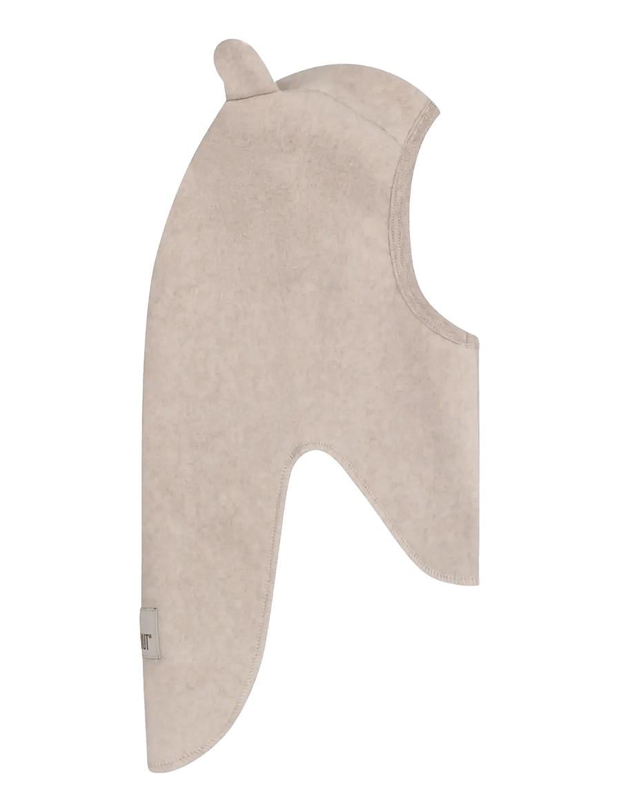 Huttelihut - Balaclava Ears Cotton Fleece - talvised aksessuaarid - camel melange - 0