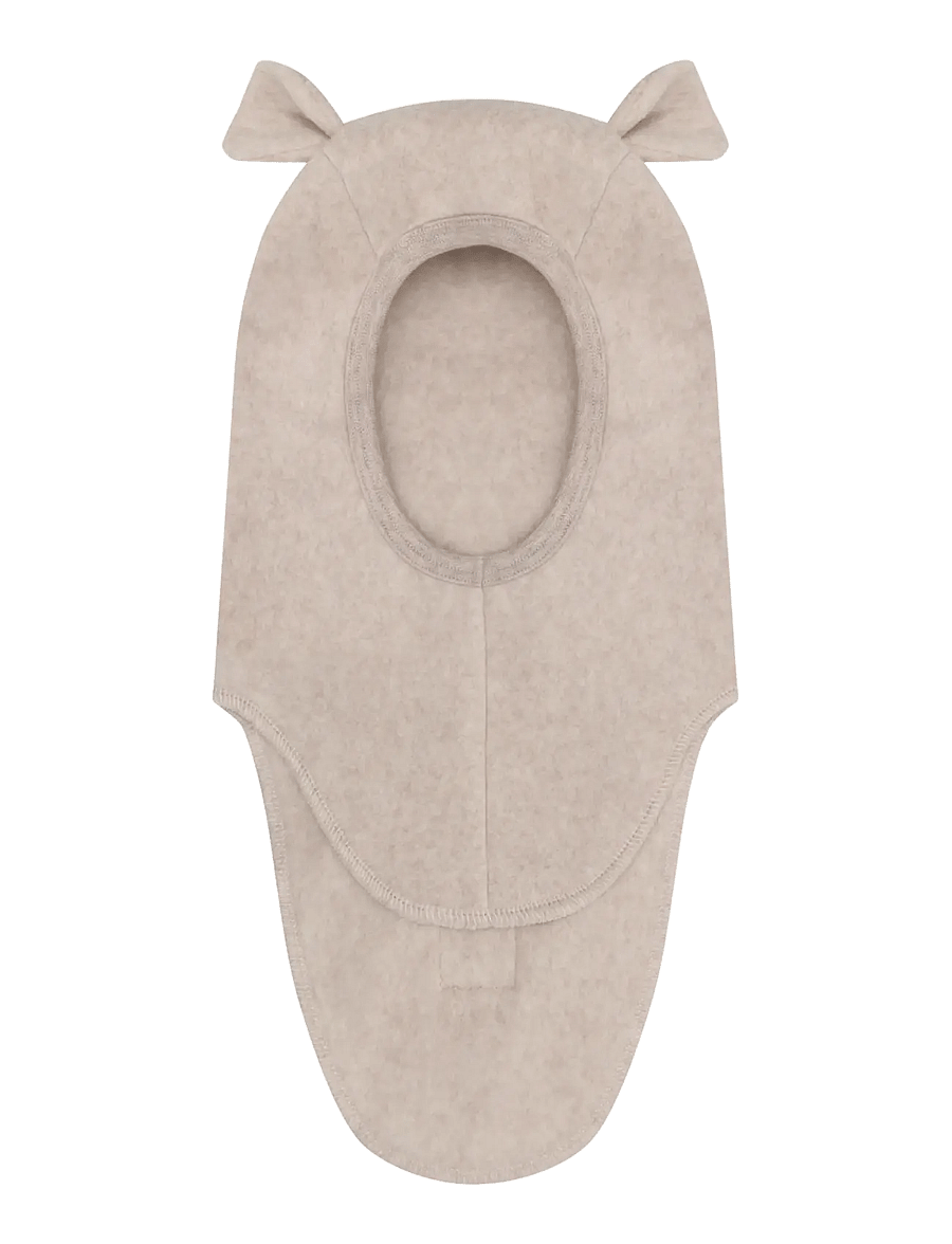 Huttelihut - Balaclava Ears Cotton Fleece - talvised aksessuaarid - camel melange - 1