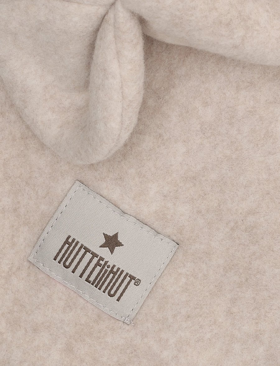 Huttelihut - Balaclava Ears Cotton Fleece - talvised aksessuaarid - camel melange - 2