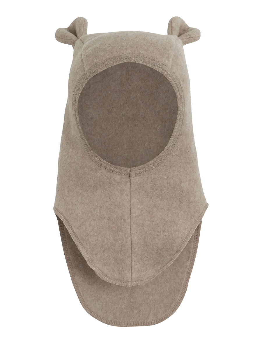Huttelihut - Balaclava Ears Cotton Fleece - talvised aksessuaarid - savannah melange - 0