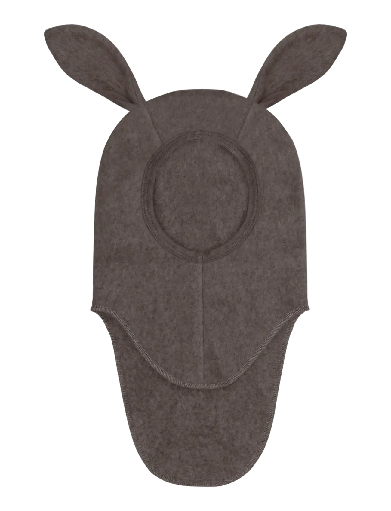 Huttelihut Balaclava Ears Cotton Fleece - Accessories - BROWN MELANGE / brown