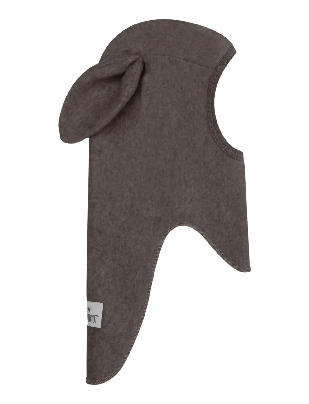 Huttelihut - Balaclava Ears Cotton Fleece - accessoarer - brown melange - 1