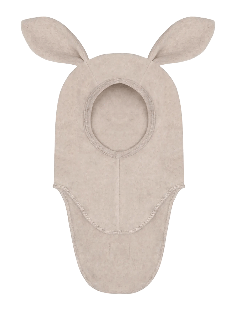 Huttelihut - Balaclava Ears Cotton Fleece - talvised aksessuaarid - camel melange - 1