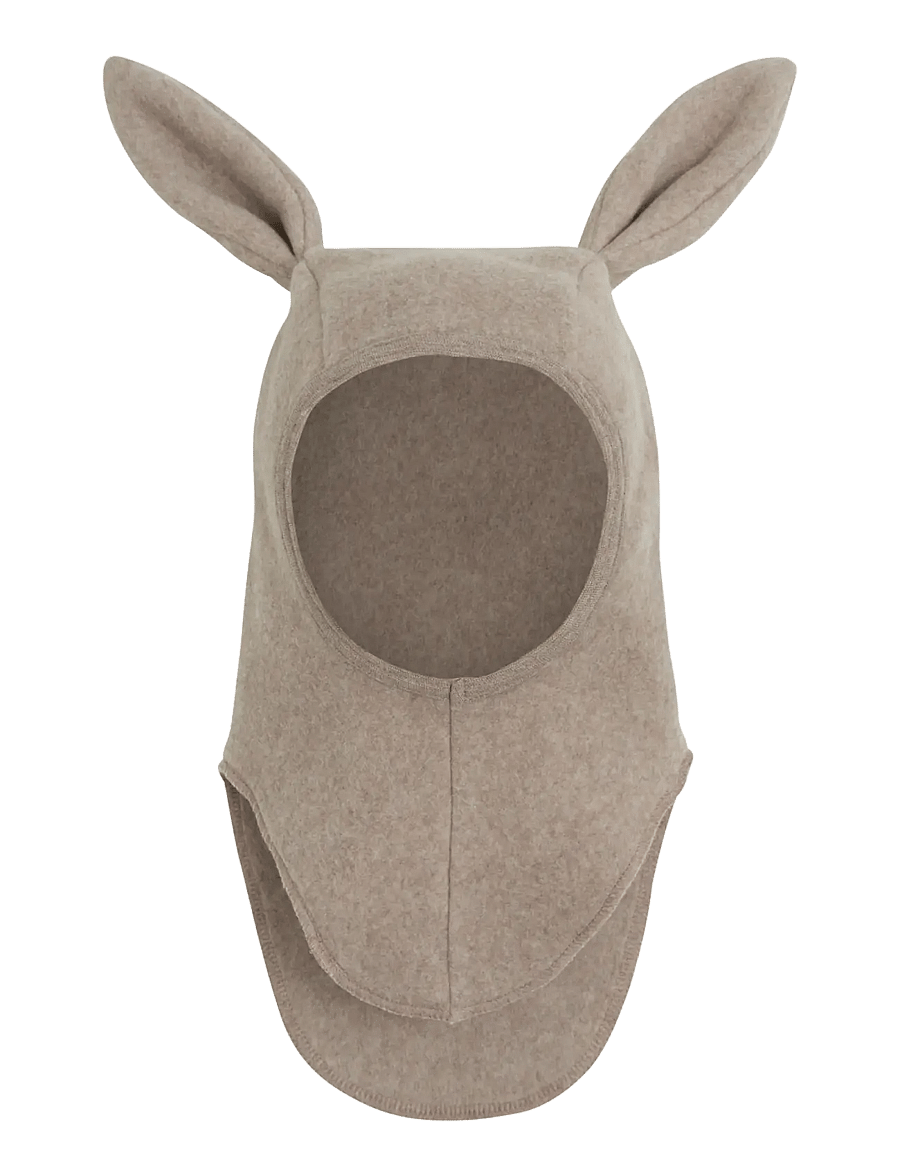 Huttelihut - Balaclava Ears Cotton Fleece - talvised aksessuaarid - savannah melange - 0