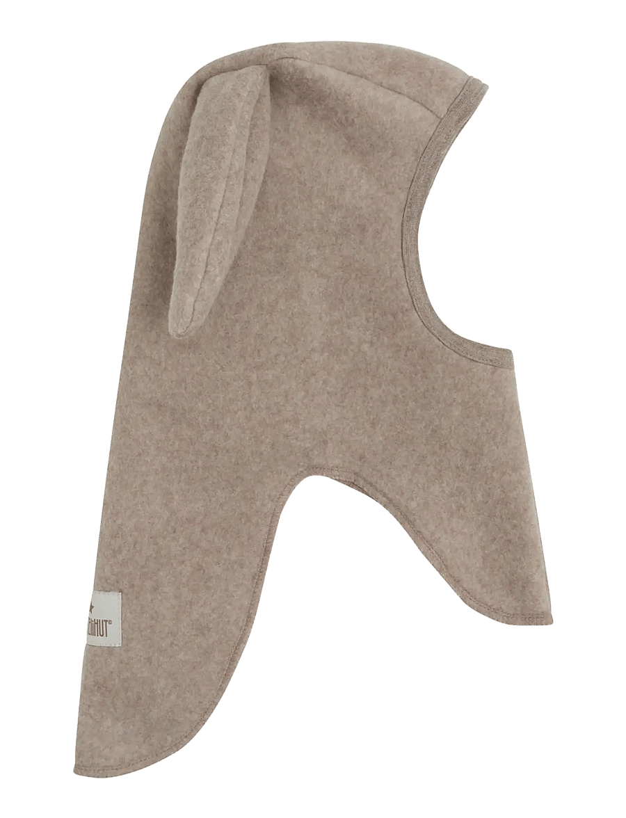 Huttelihut - Balaclava Ears Cotton Fleece - talvised aksessuaarid - savannah melange - 1