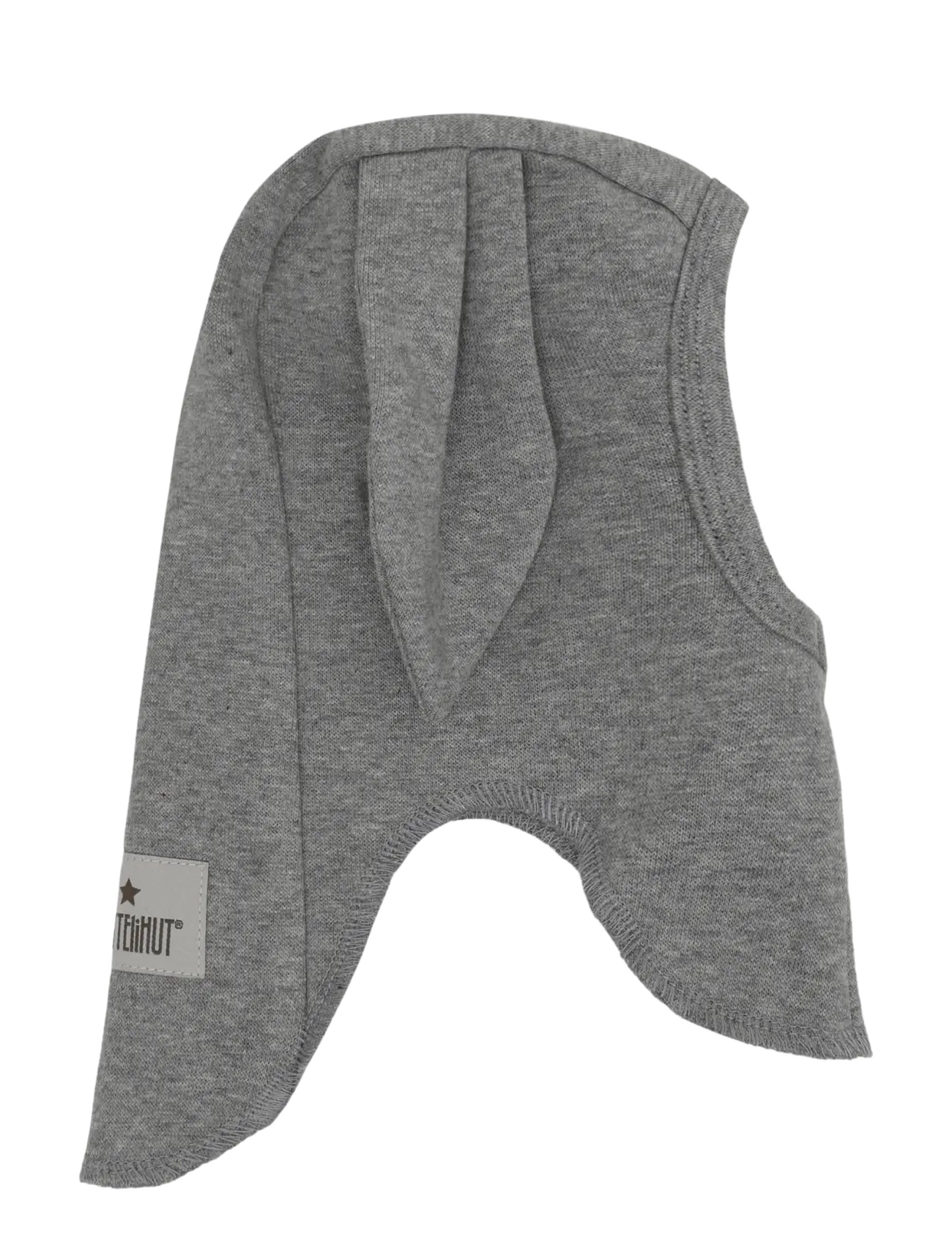 Huttelihut Balaclava Ears Cotton Rib - Aksessuaarid - MEDIUM GREY MELANGE / grey