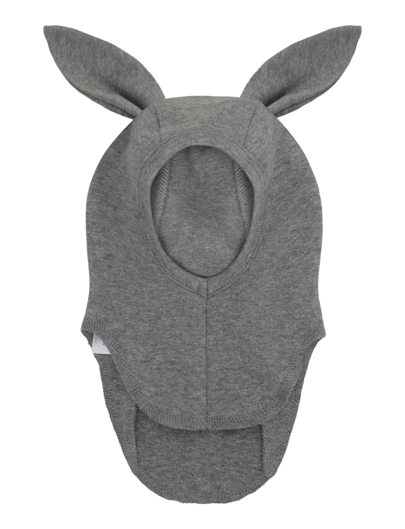 Huttelihut - Balaclava Ears Cotton Rib - talvised aksessuaarid - medium grey melange - 1
