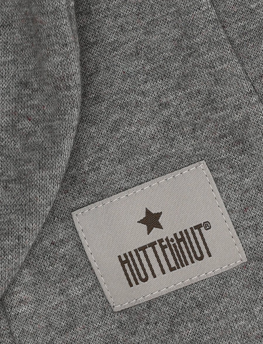 Huttelihut - Balaclava Ears Cotton Rib - talvised aksessuaarid - medium grey melange - 2