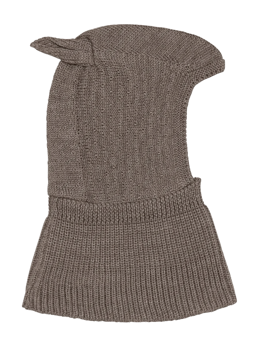 Huttelihut - Balaclava Ears Wool Knit - cinder melange - 0