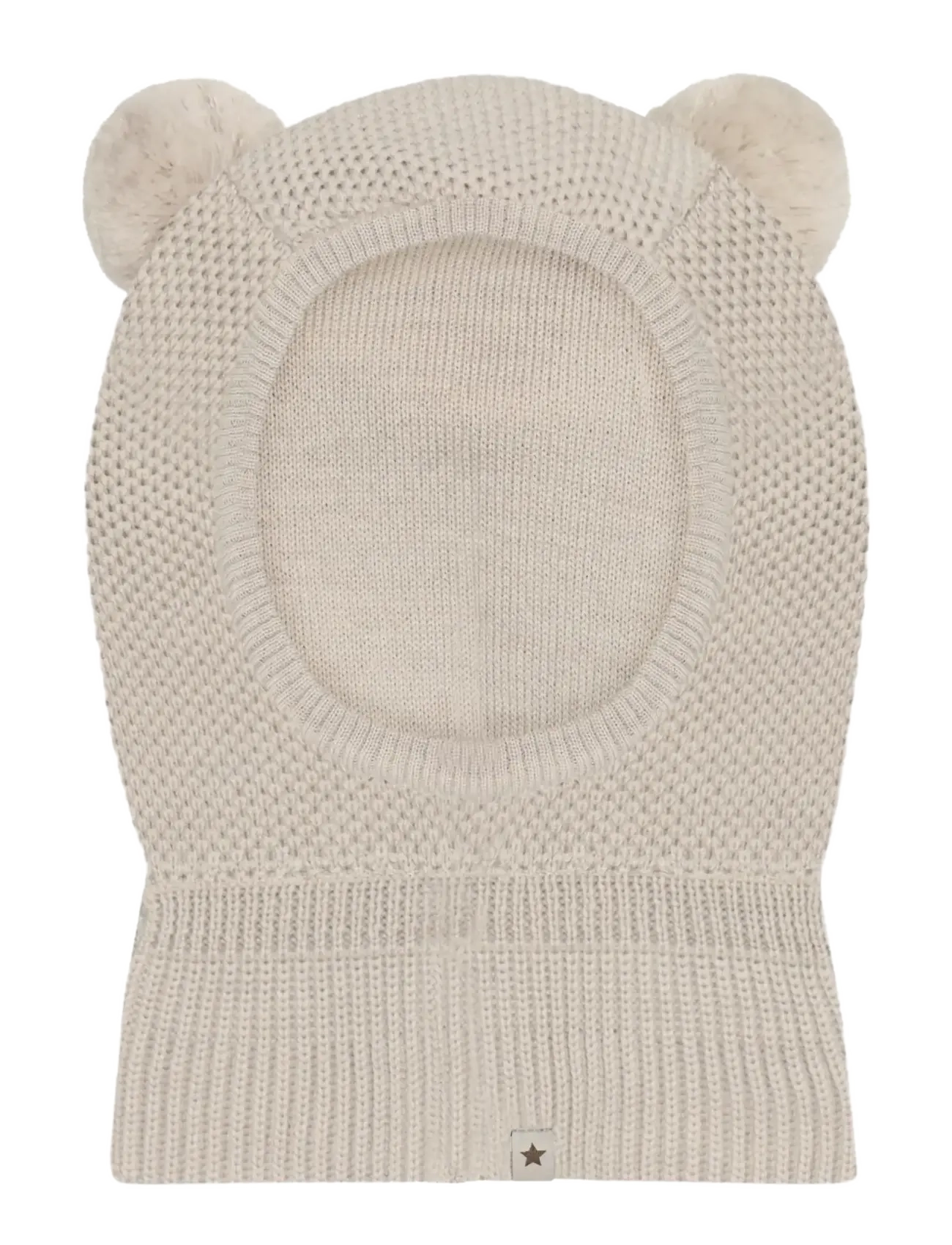 Huttelihut - Balaclava Windstop Pompoms - sand melange - 1