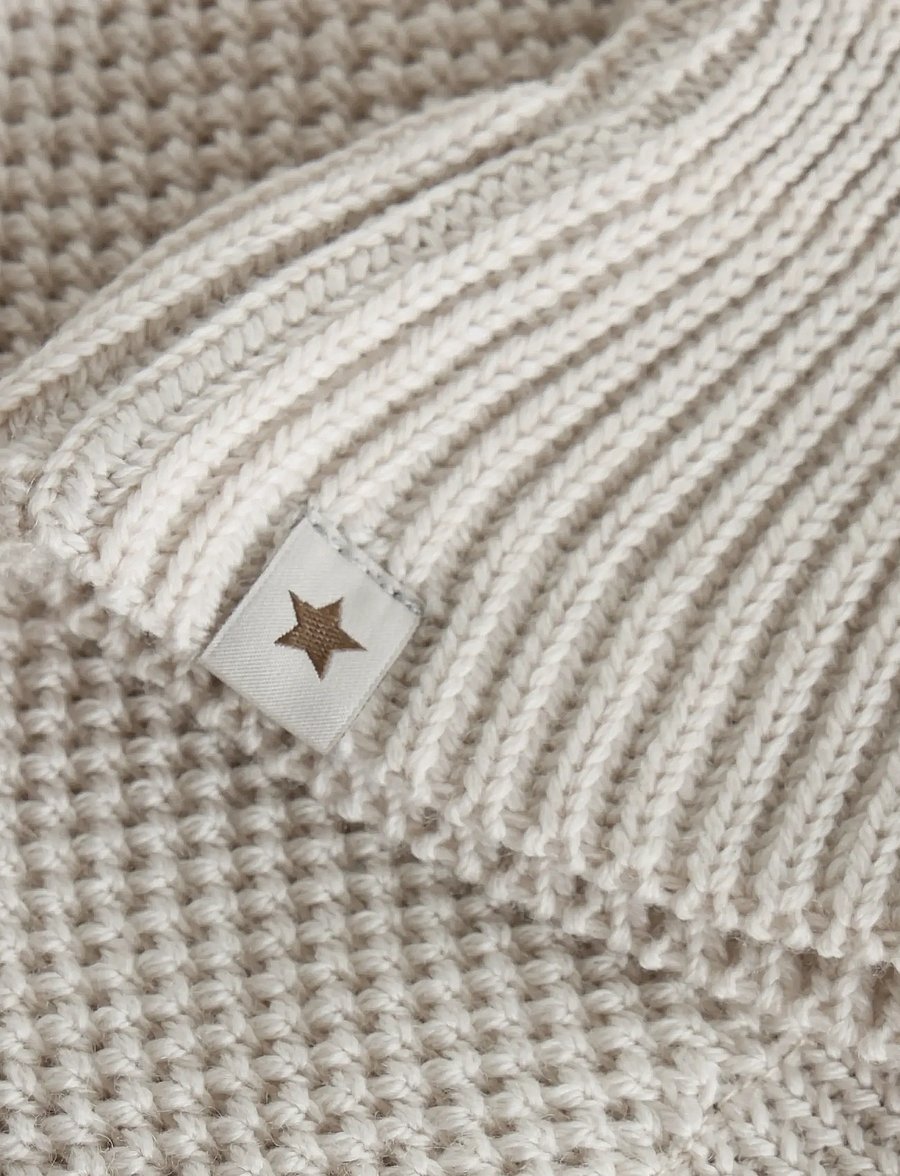 Huttelihut - Balaclava Windstop Pompoms - sand melange - 2