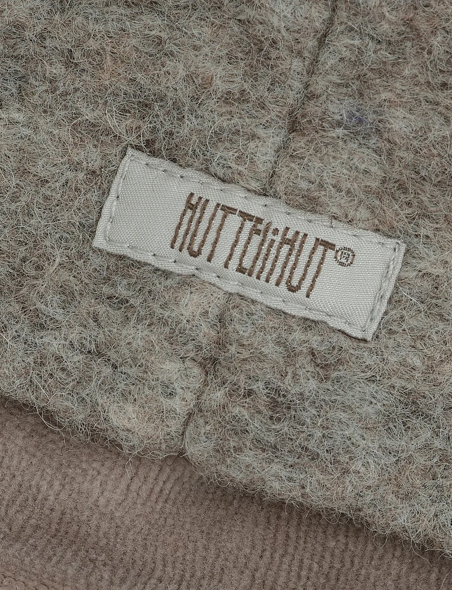 Huttelihut - Bonnet Wool Alpaca Pompom - babymützen - camel melange - 2