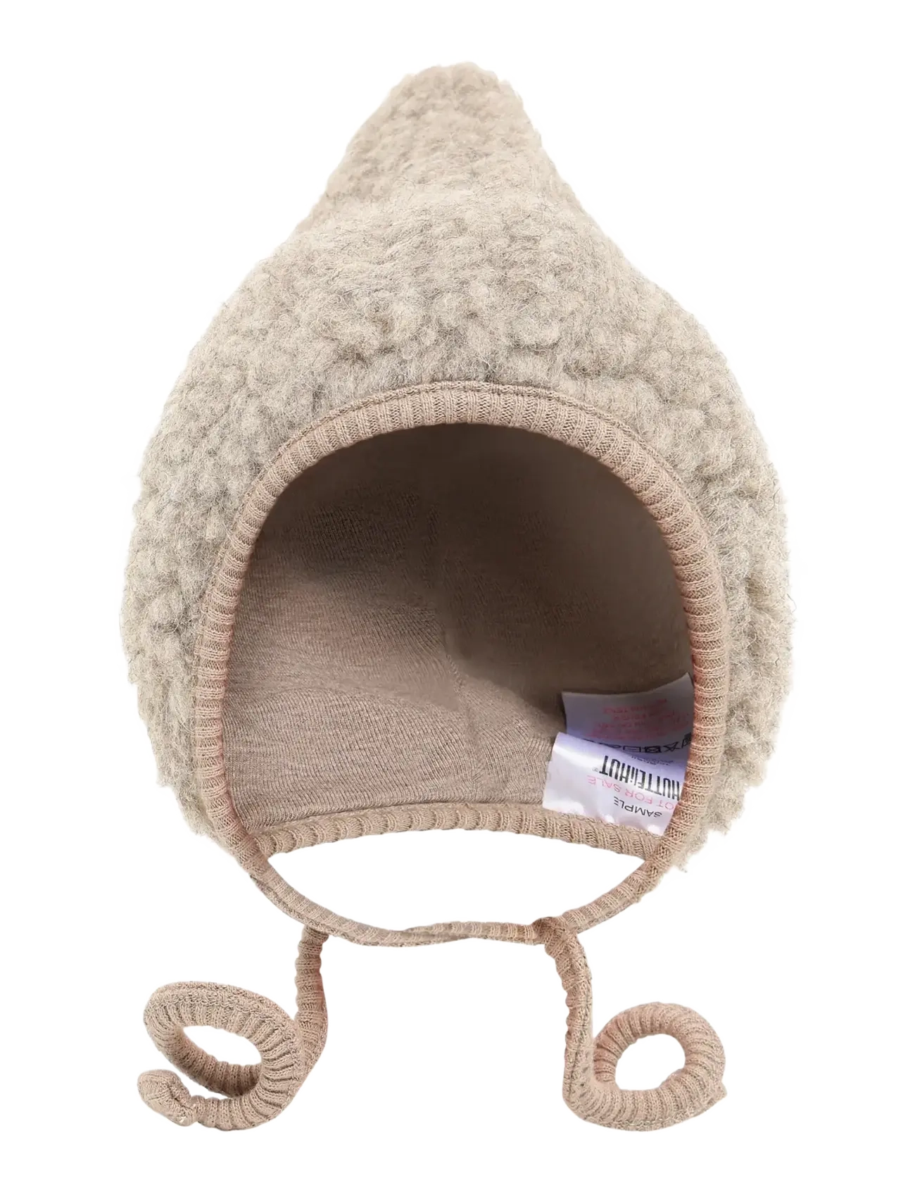 Huttelihut - Bonnet Wool Teddy - babymützen - camel melange - 1