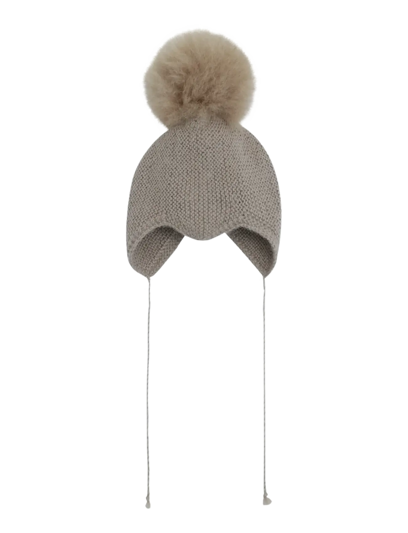 Huttelihut - Bonnet Wool Knit Alpaca Pompom - babymützen - atmosphere - 1