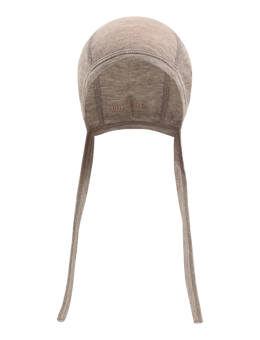 Huttelihut - Bonnet Wool w. Silk - babymützen - cinder melange - 2