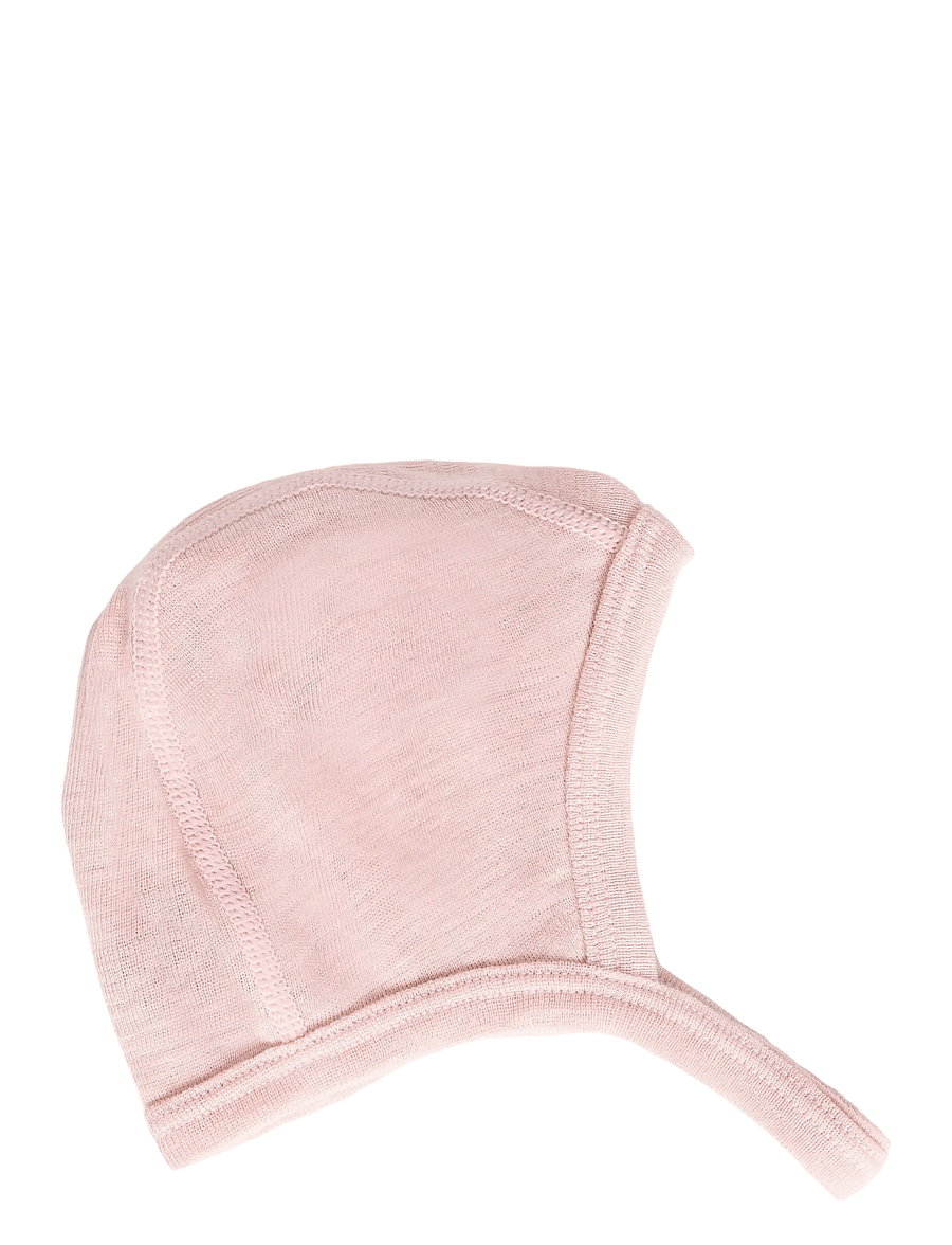 Huttelihut - Bonnet Wool w. Silk - babymössor - rose smoke - 0