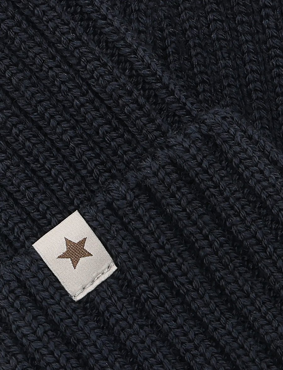 Huttelihut - Beanie Wool Knit - beanies - dark navy - 2