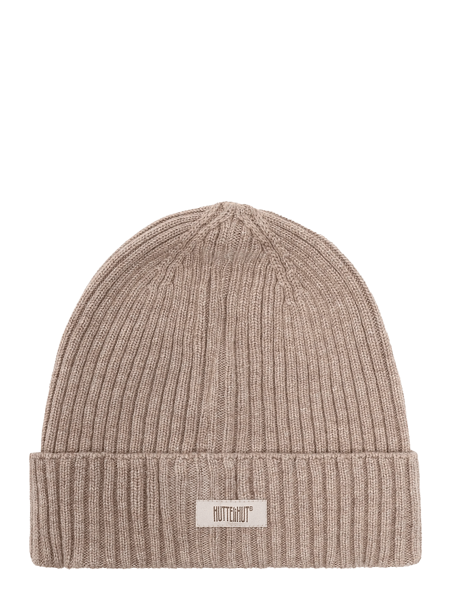 Huttelihut - Beanie Wool Knit - kootud mütsid - savannah melange - 0
