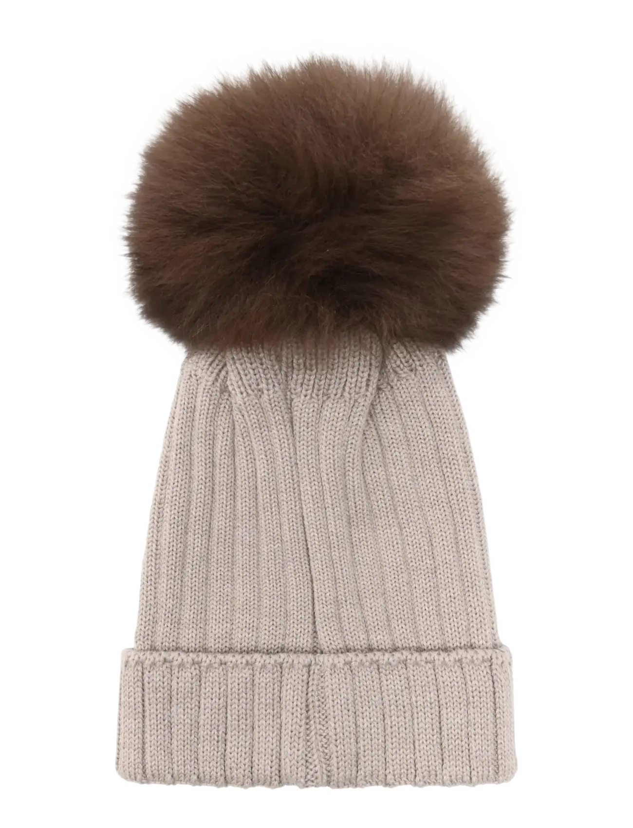 Huttelihut - Hat Knit Alpaca Pompom - wintermützen - camel melange - 2
