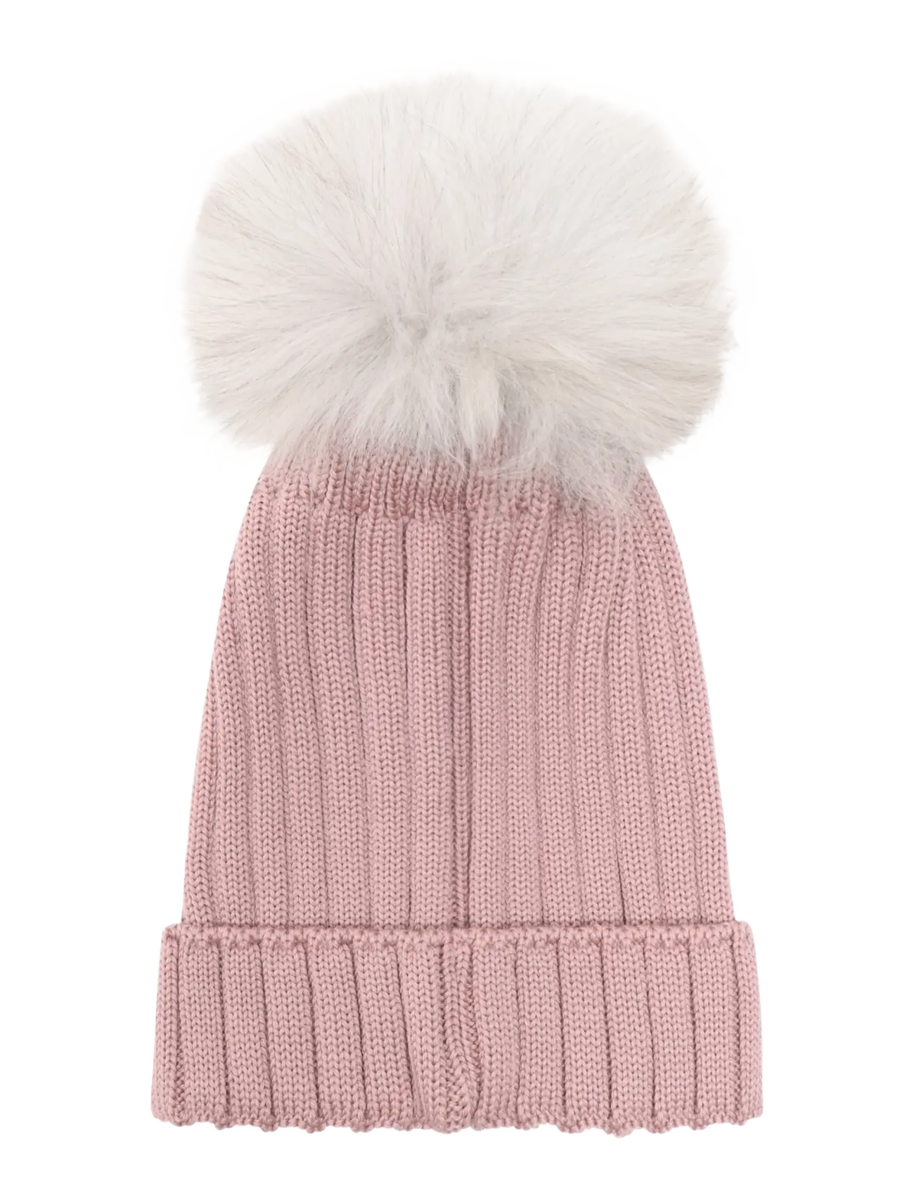 Huttelihut Hat Knit Alpaca Pompom - Vinterhuer - WOODROSE / pink/rose