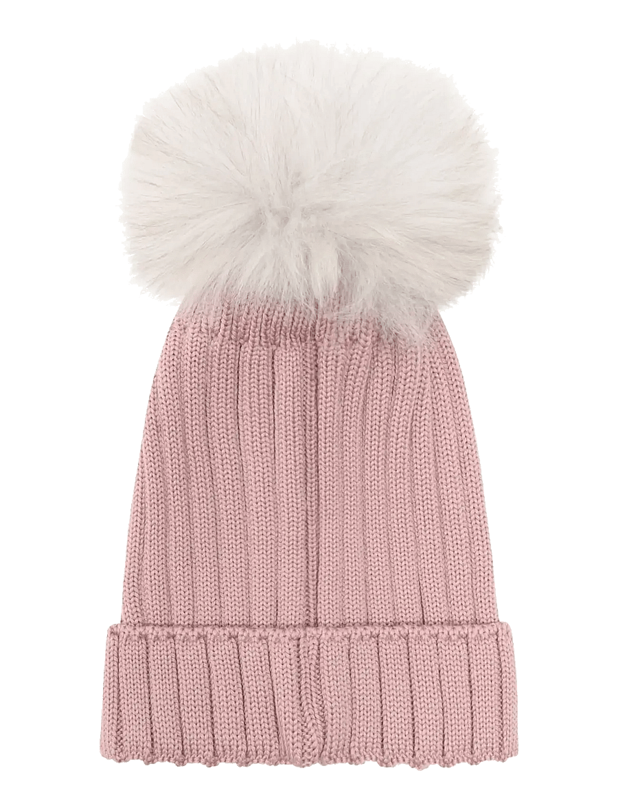 Huttelihut - Hat Knit Alpaca Pompom - wintermützen - woodrose - 2