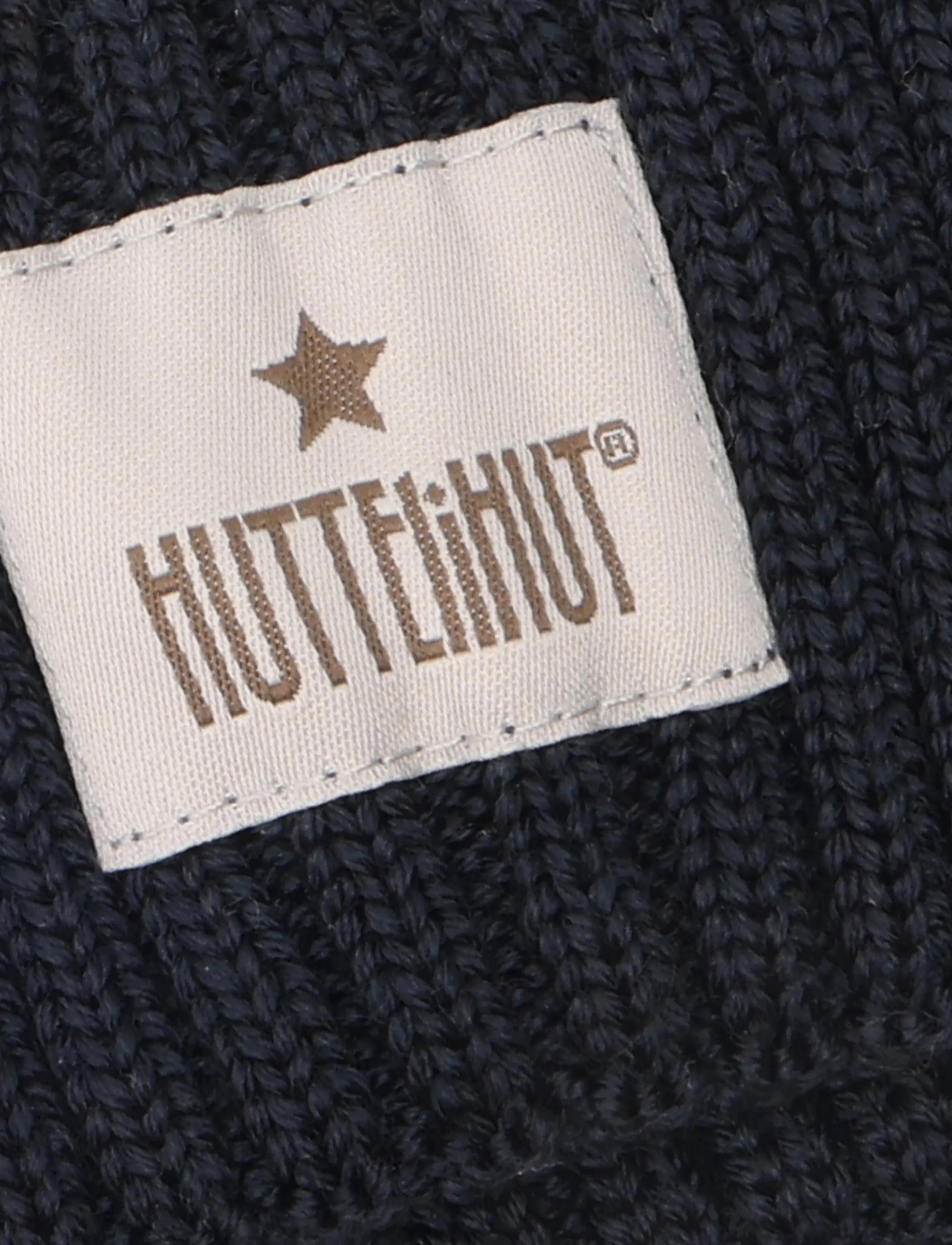 Huttelihut - Hat Wool Knit Color Solid - beebimütsid - dark navy - 2