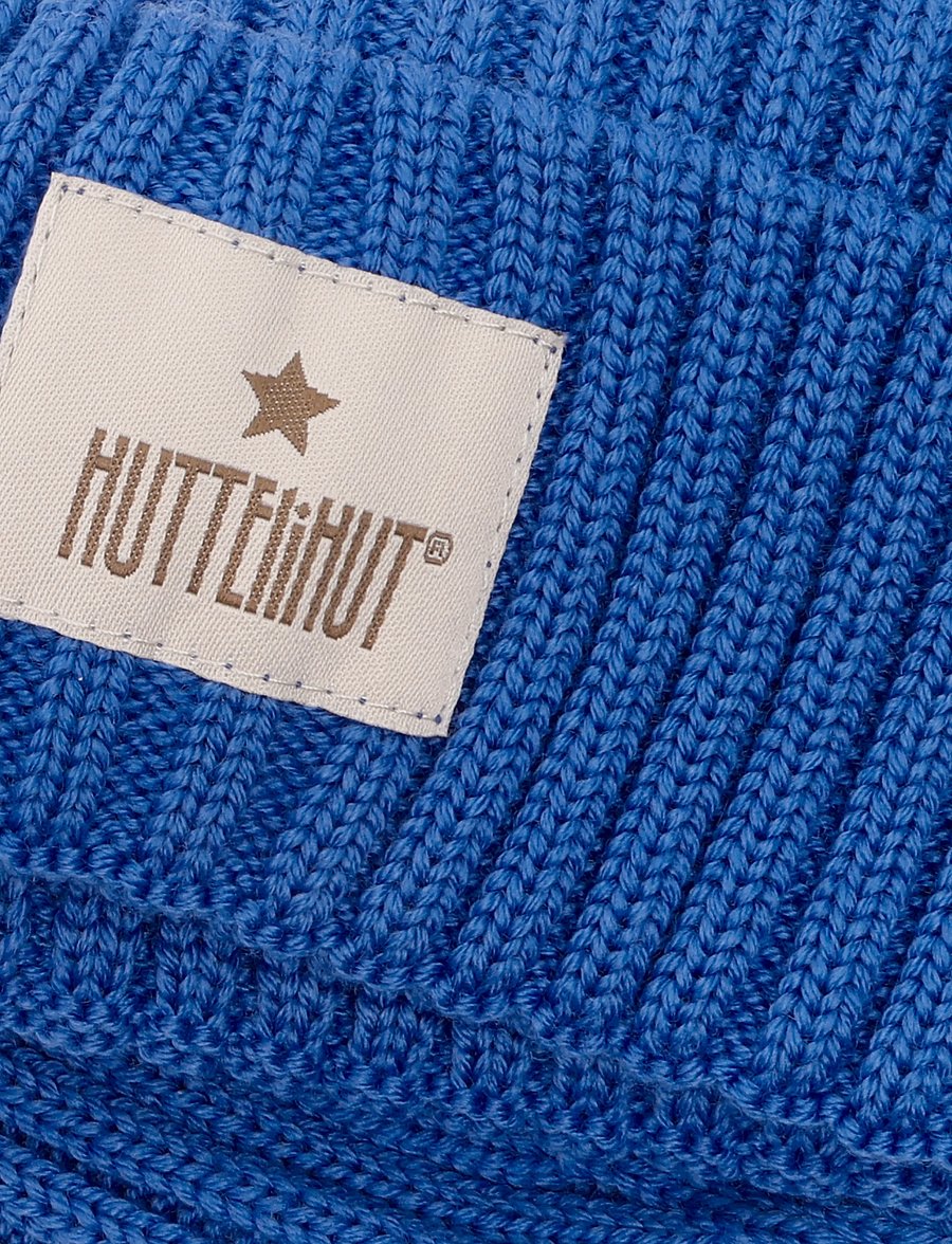 Huttelihut - Hat Wool Knit Color Solid - beebimütsid - dazzling blue - 3