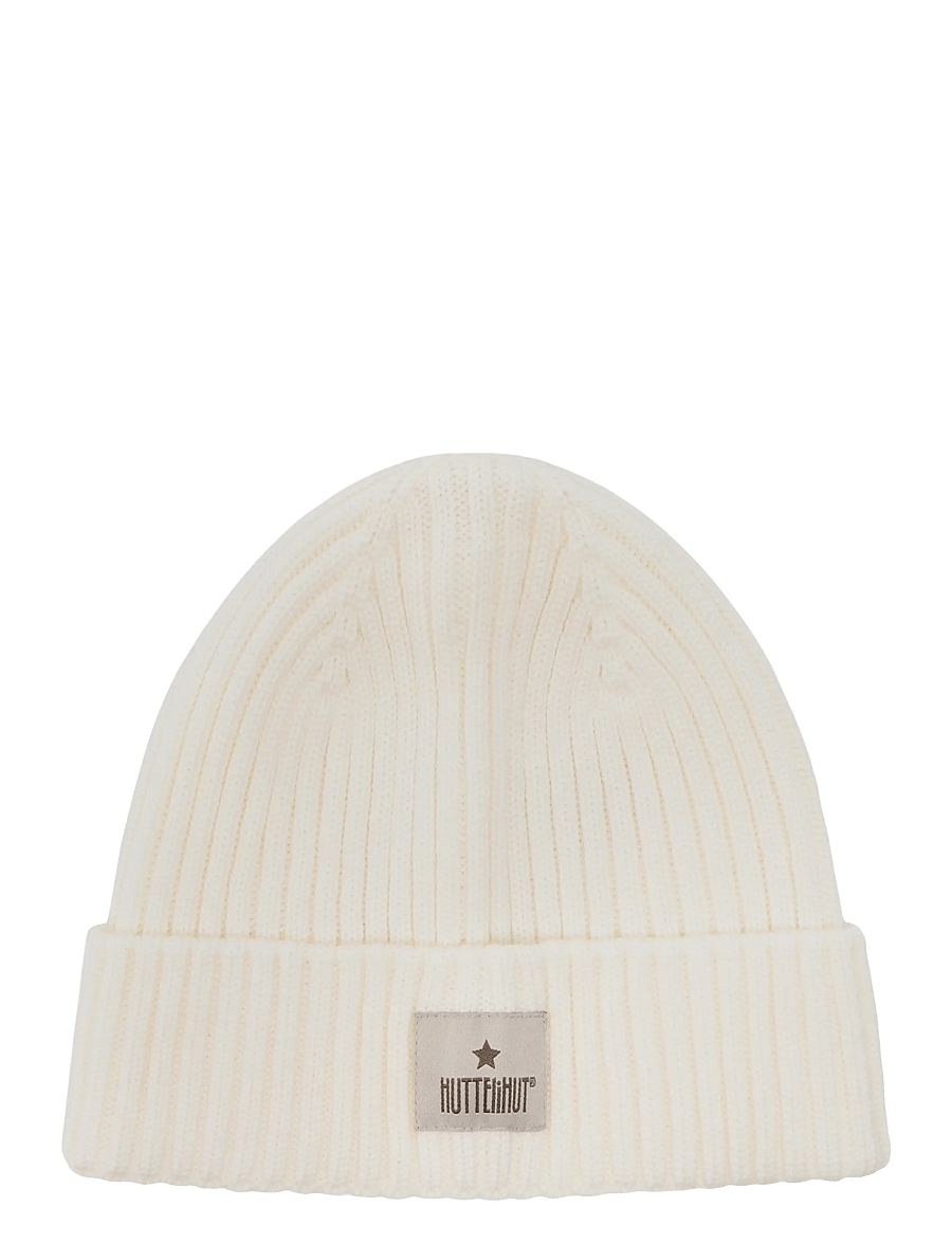 Huttelihut - Hat Wool Knit Color Solid - beebimütsid - egret - 1