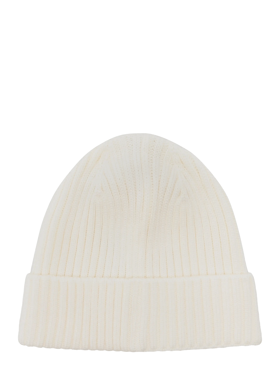 Huttelihut - Hat Wool Knit Color Solid - beebimütsid - egret - 2