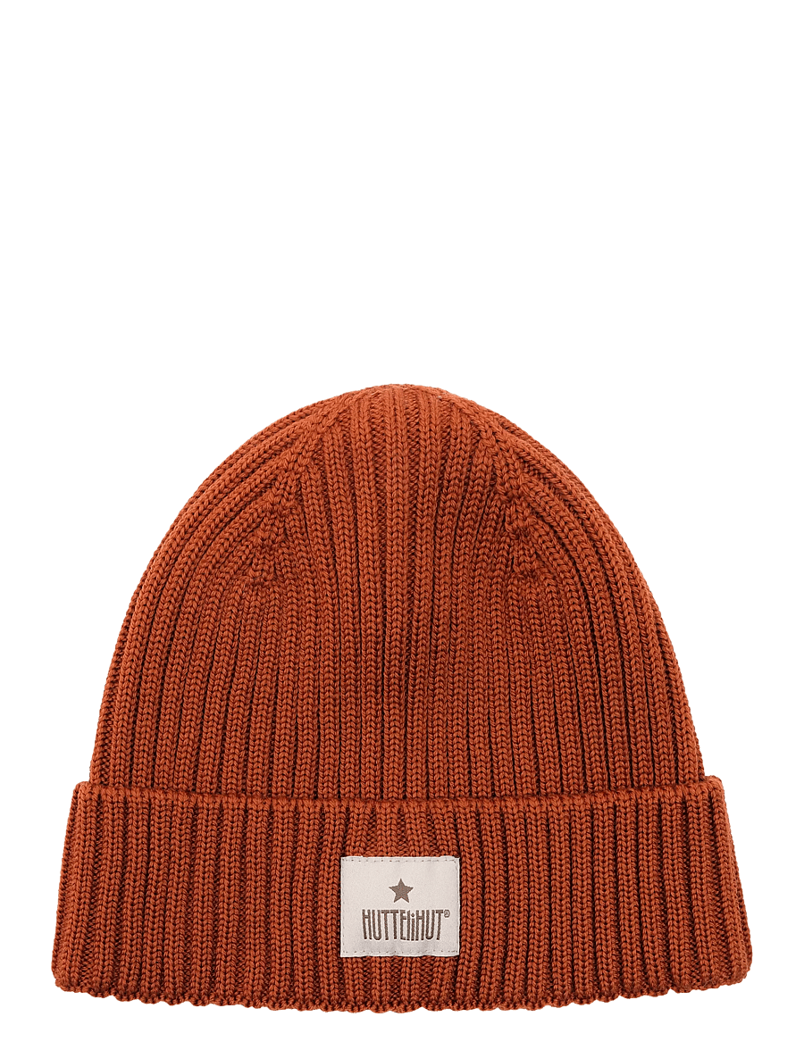 Huttelihut - Hat Wool Knit Color Solid - beebimütsid - ginger bread - 1