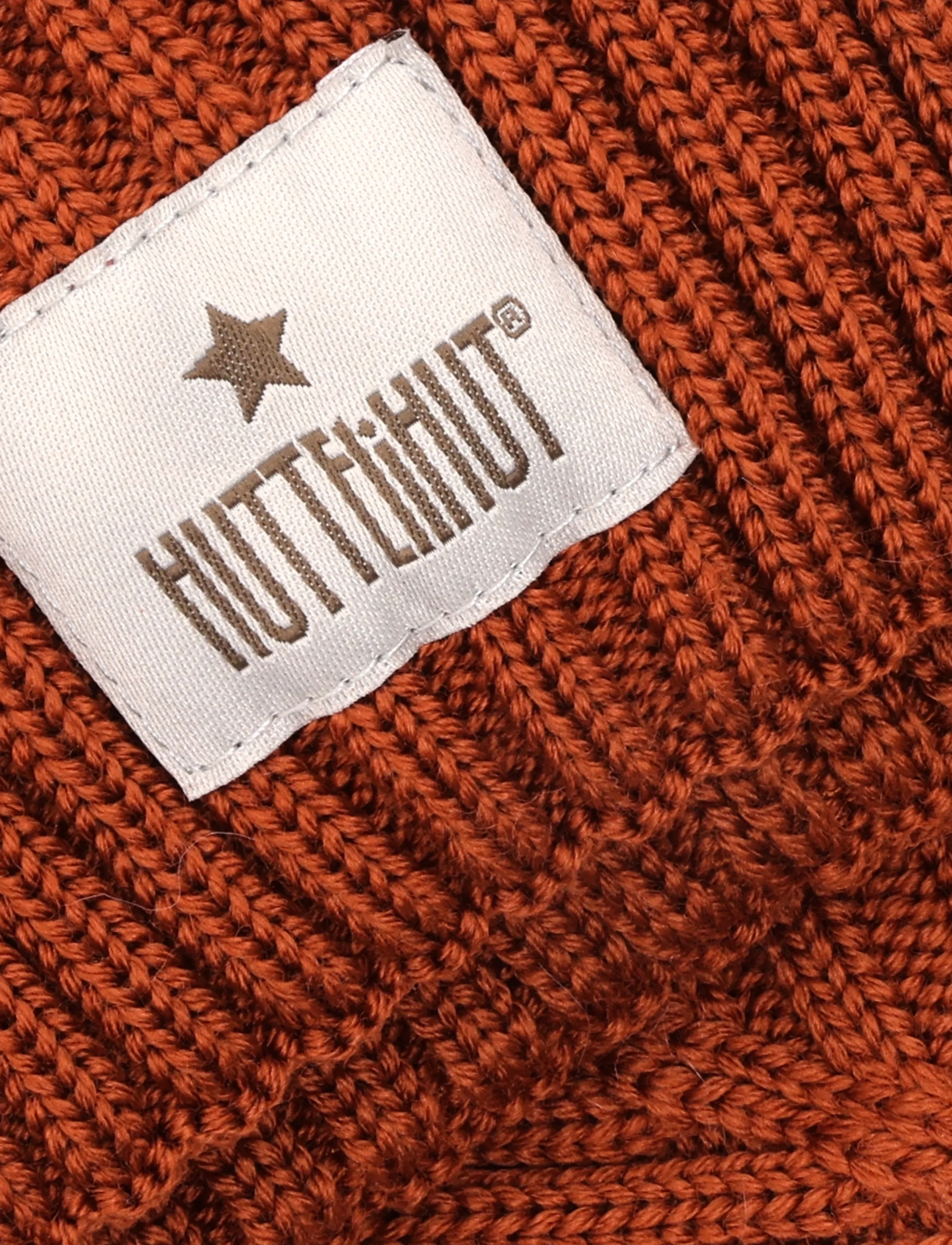 Huttelihut - Hat Wool Knit Color Solid - ginger bread - 3
