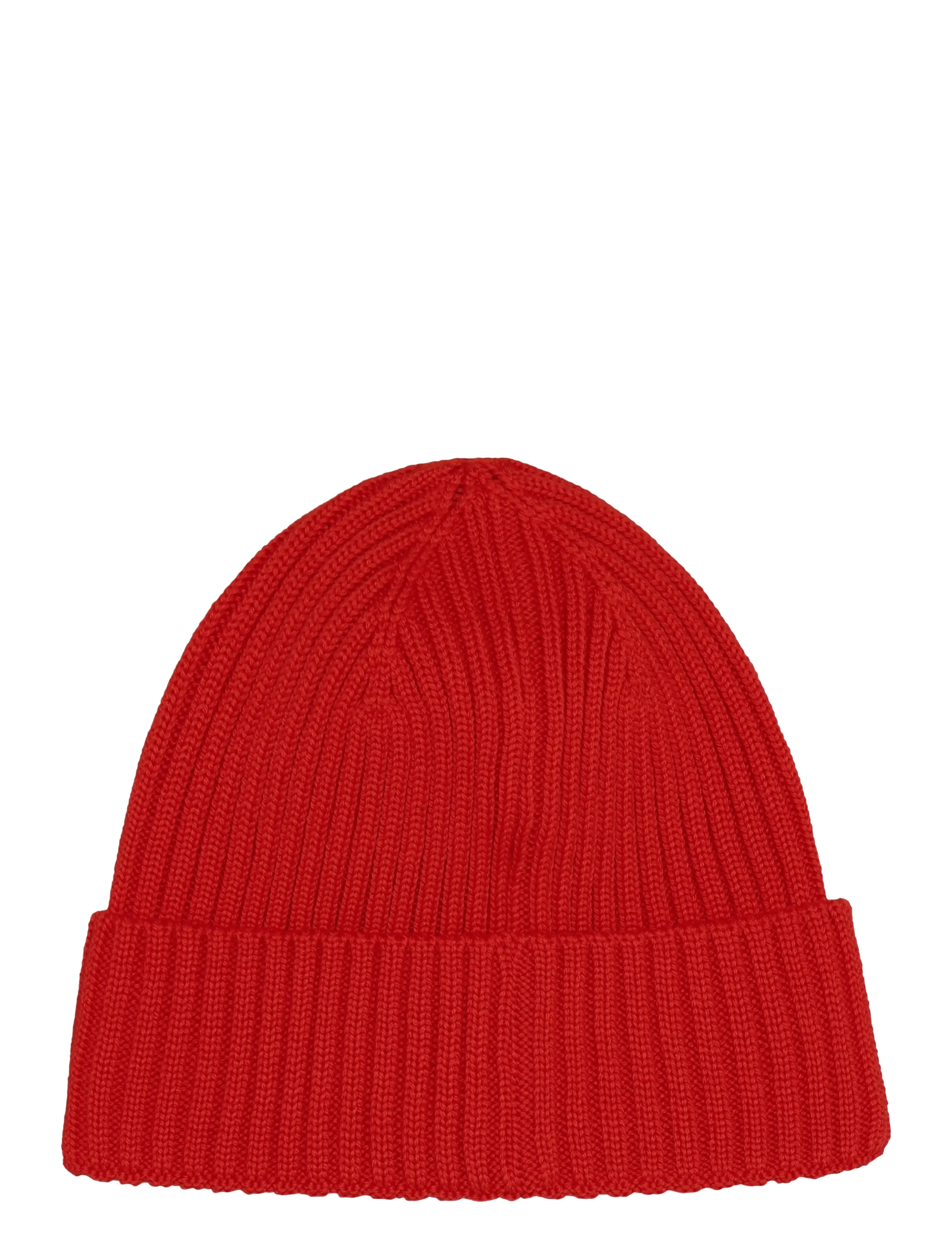 Huttelihut - Hat Wool Knit Color Solid - beebimütsid - poppy red - 1