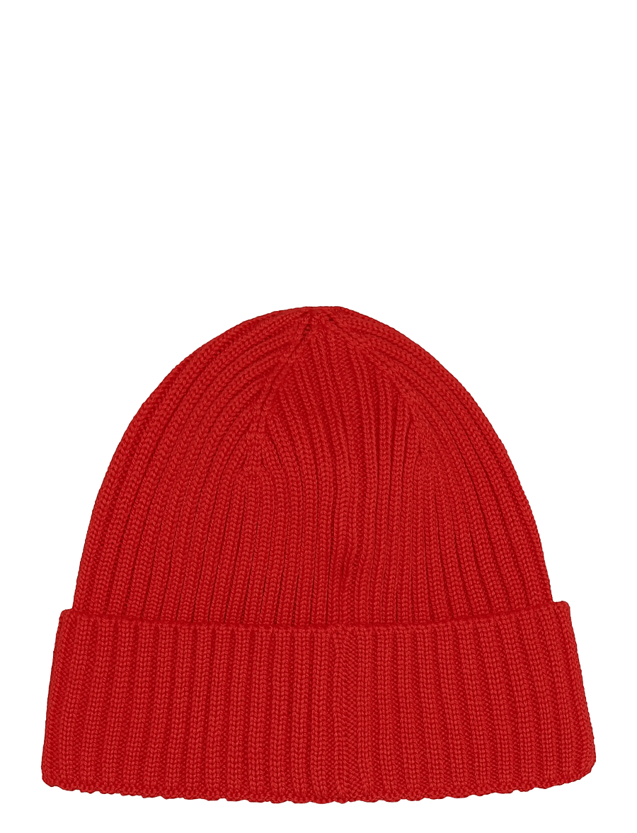 Huttelihut - Hat Wool Knit Color Solid - beebimütsid - poppy red - 1