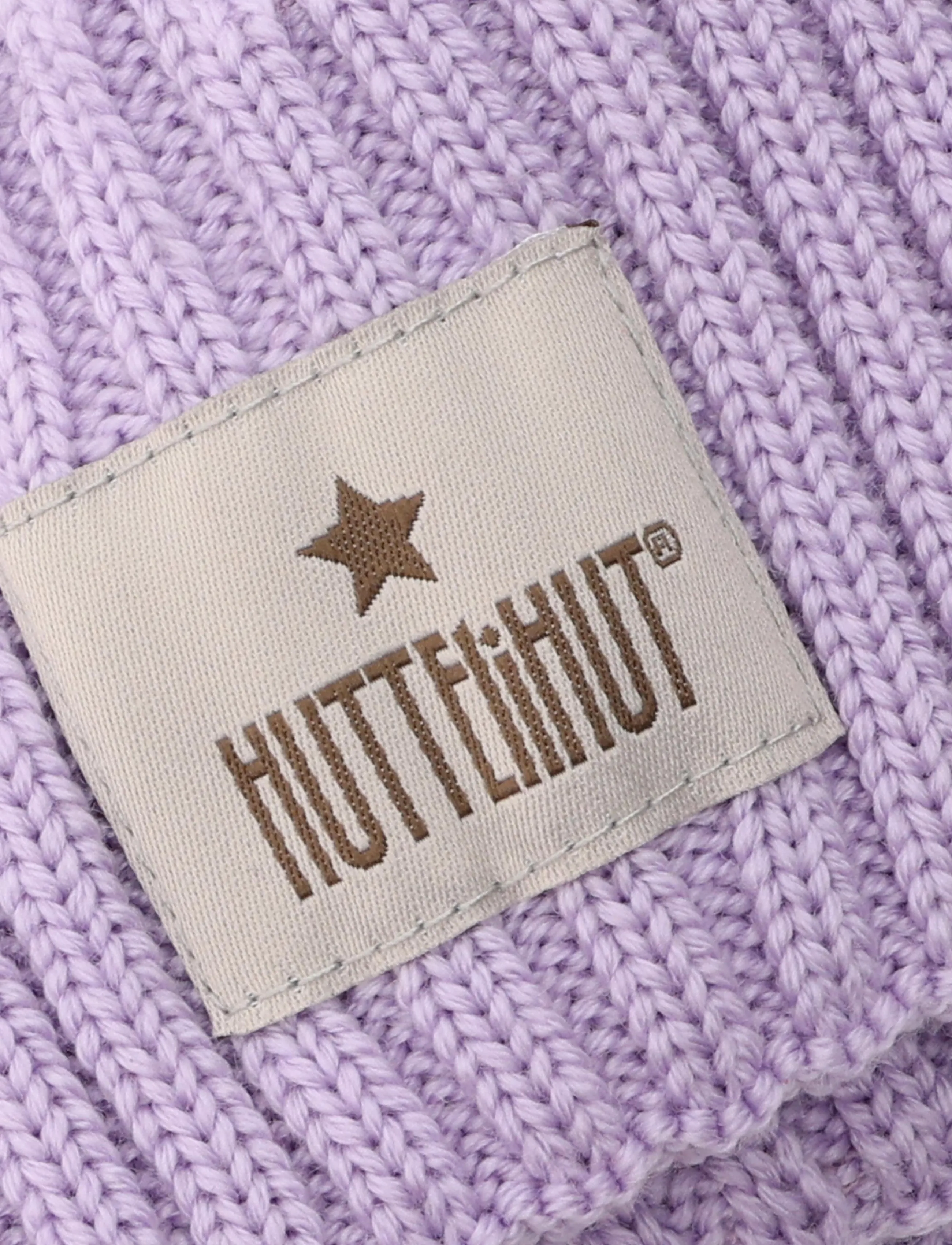 Huttelihut - Hat Wool Knit Color Solid - beebimütsid - purple rose - 3