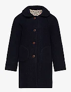 Coat Double Layer Wool - NAVY