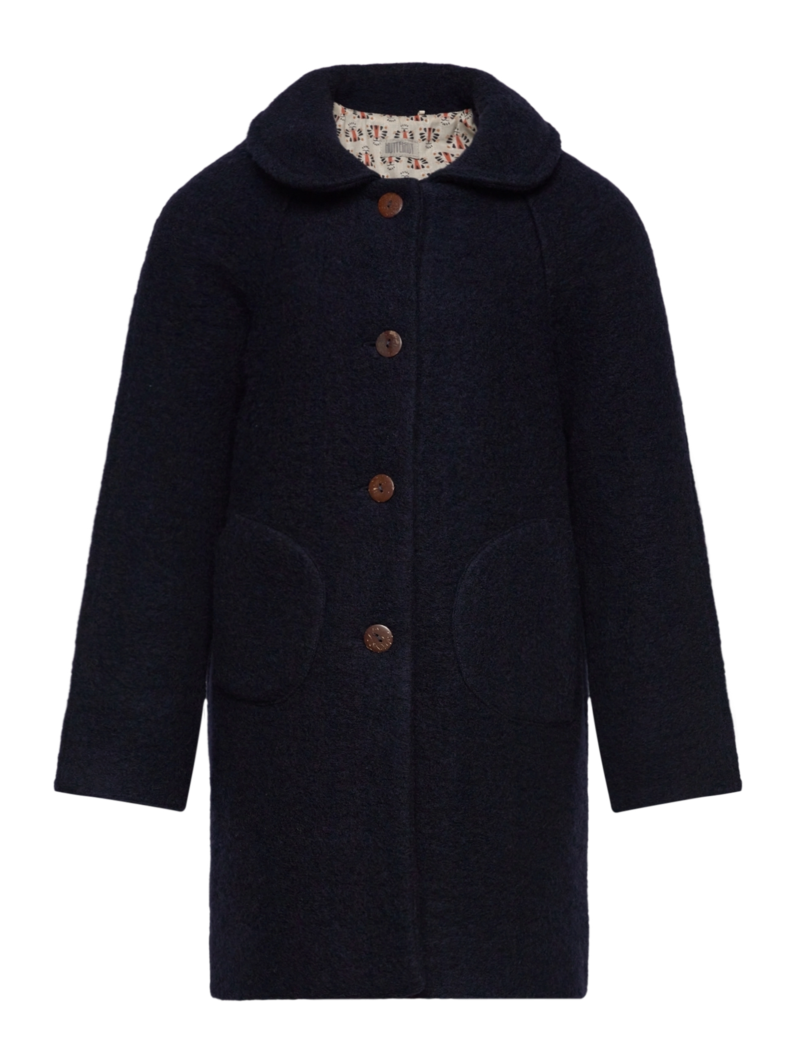 Coat Double Layer Wool - NAVY