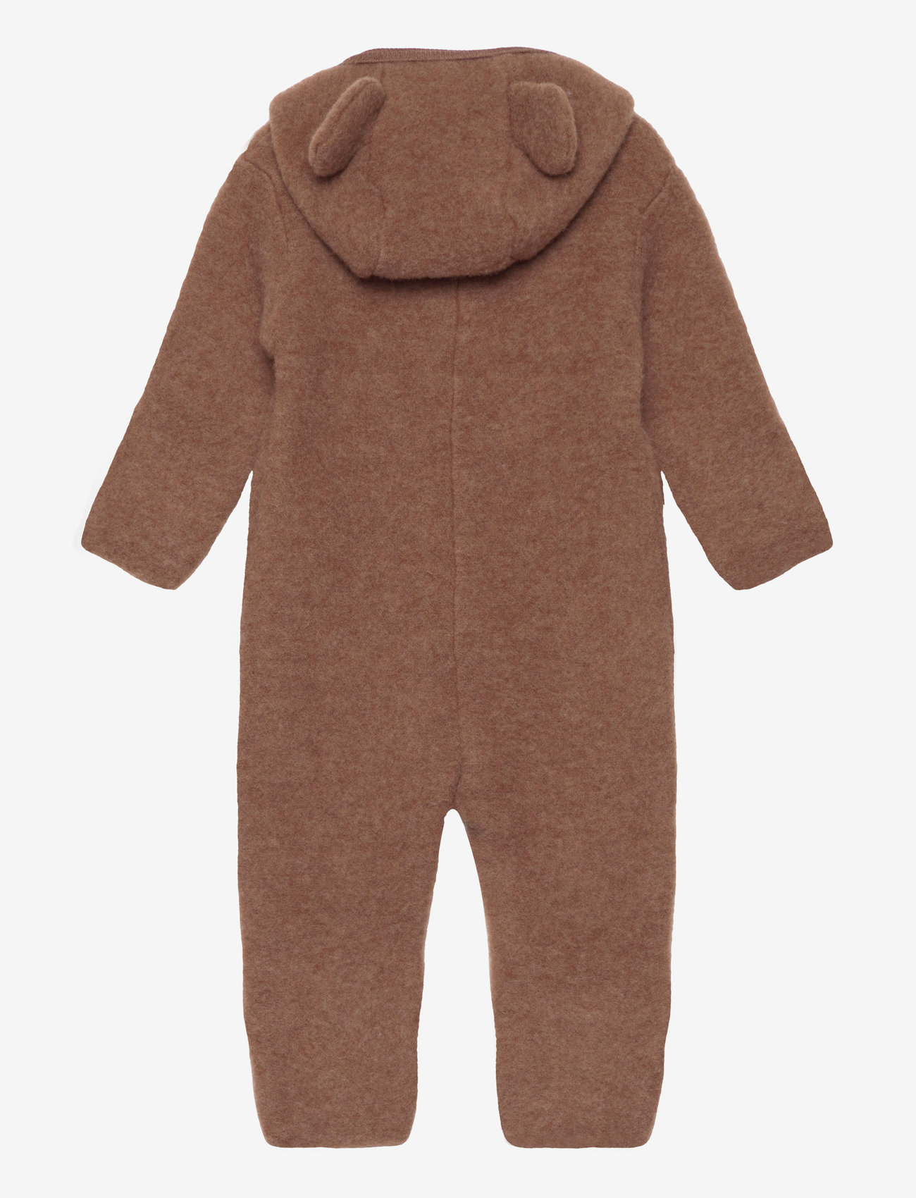 Huttelihut - Pram Suit Ears Soft Wool - caramel cafe - 1