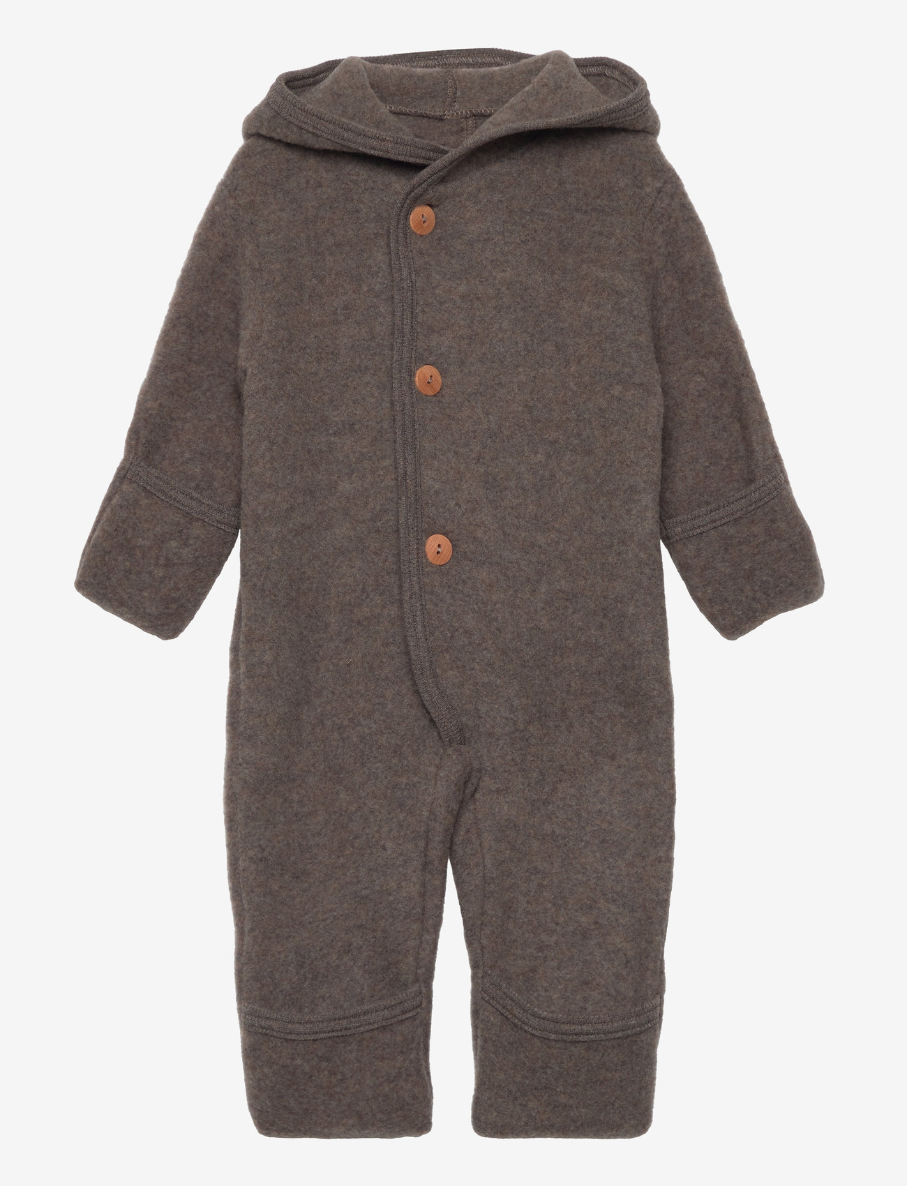 Huttelihut - Pram Suit Pixie Soft Wool - cocoa brown - 0