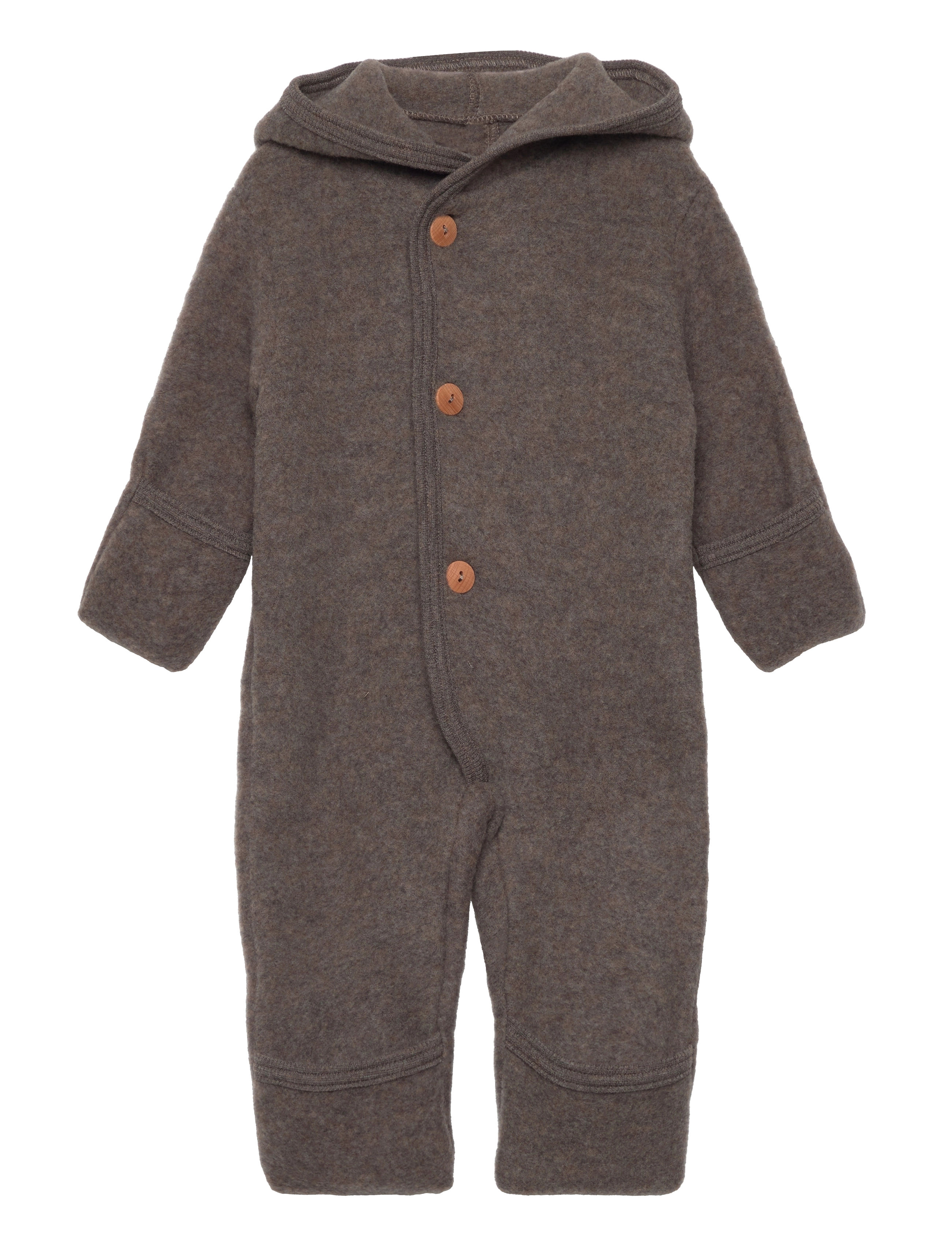 Pram Suit Pixie Soft Wool - COCOA BROWN