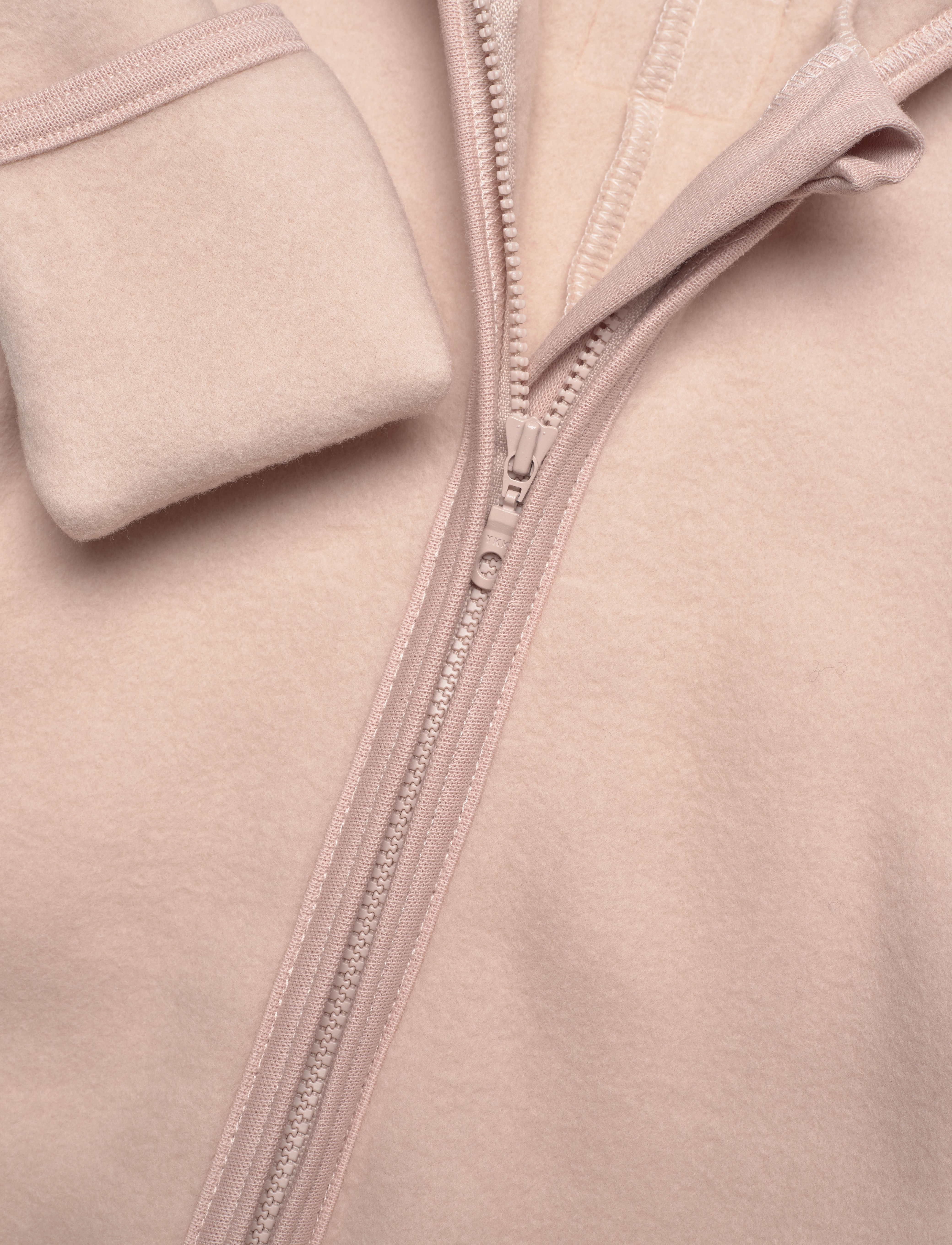 Huttelihut - Pram Suit Ears Cotton Fleece - dusty rose - 2