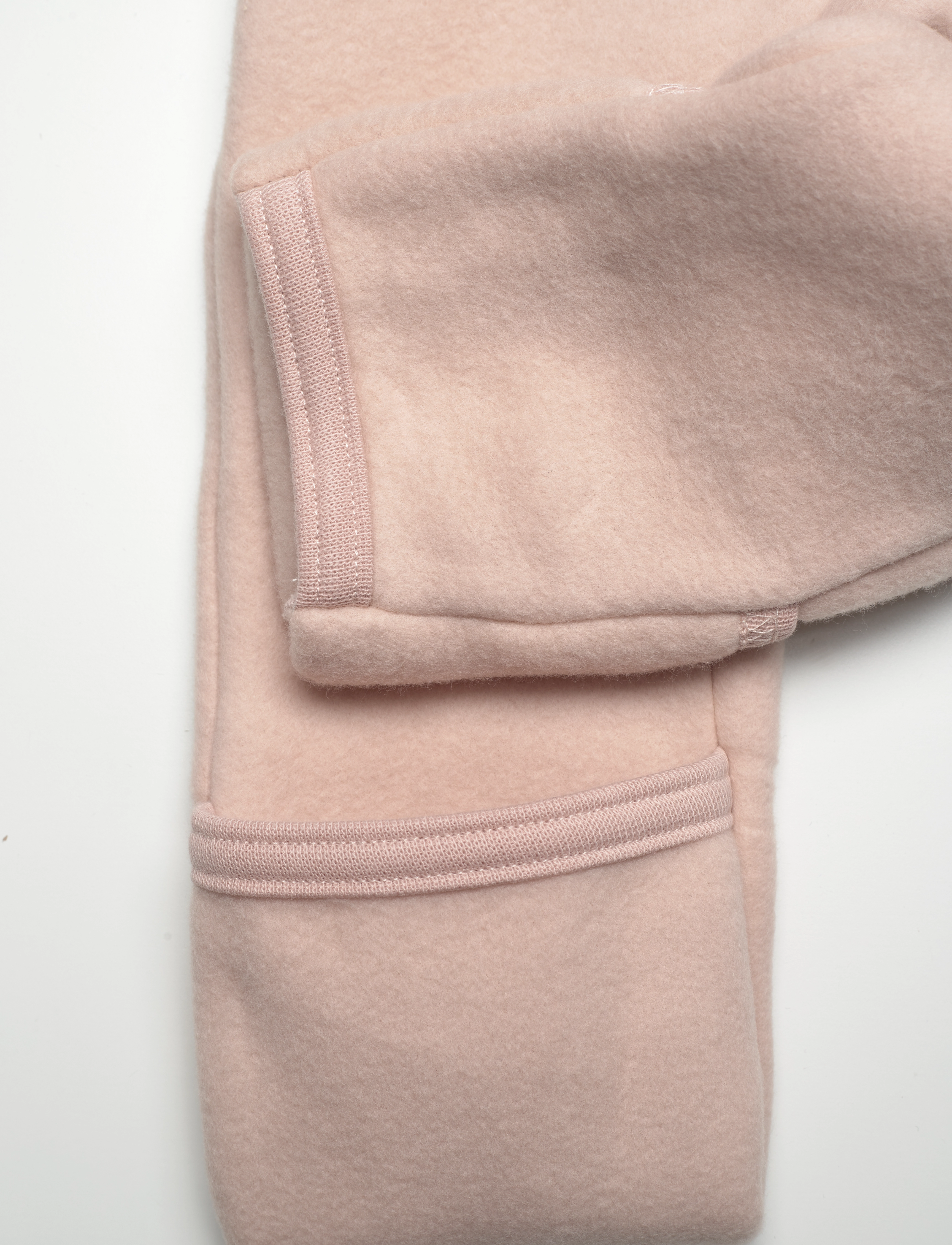 Huttelihut - Pram Suit Ears Cotton Fleece - dusty rose - 4
