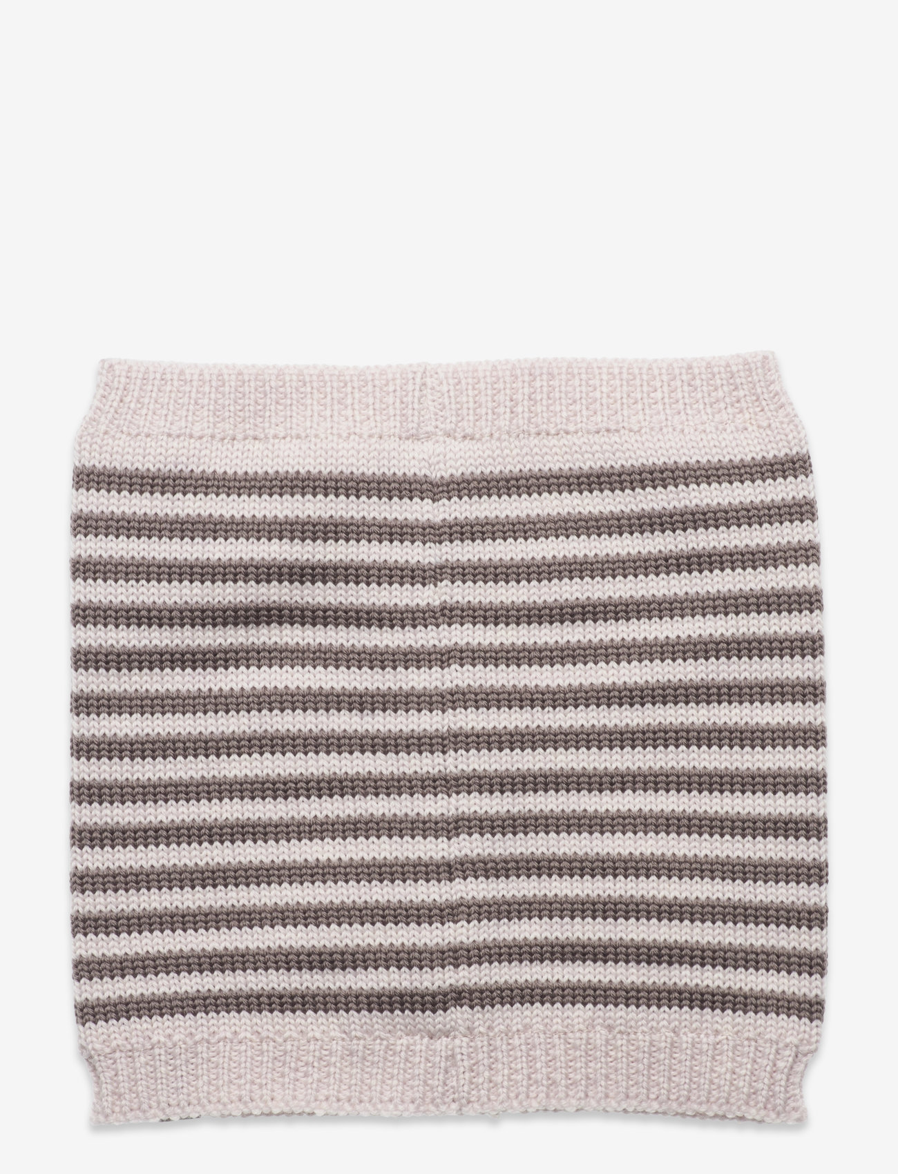 Huttelihut - Snood Striped Wool Knit - brown - 1