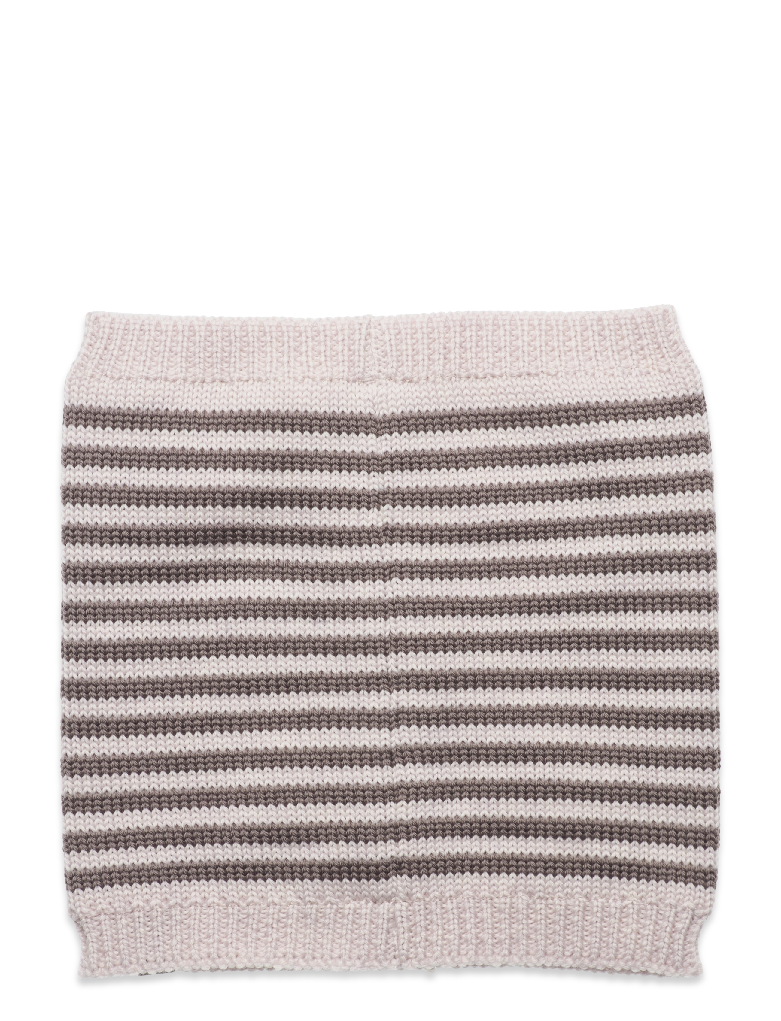 Huttelihut - Snood Striped Wool Knit - brown - 1
