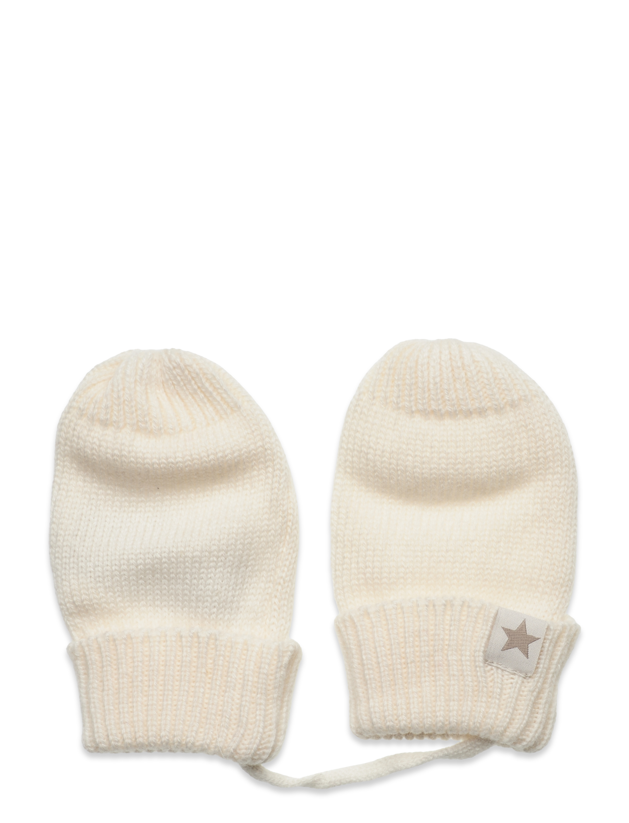 Mittens Wool Knit - OFF-WHITE
