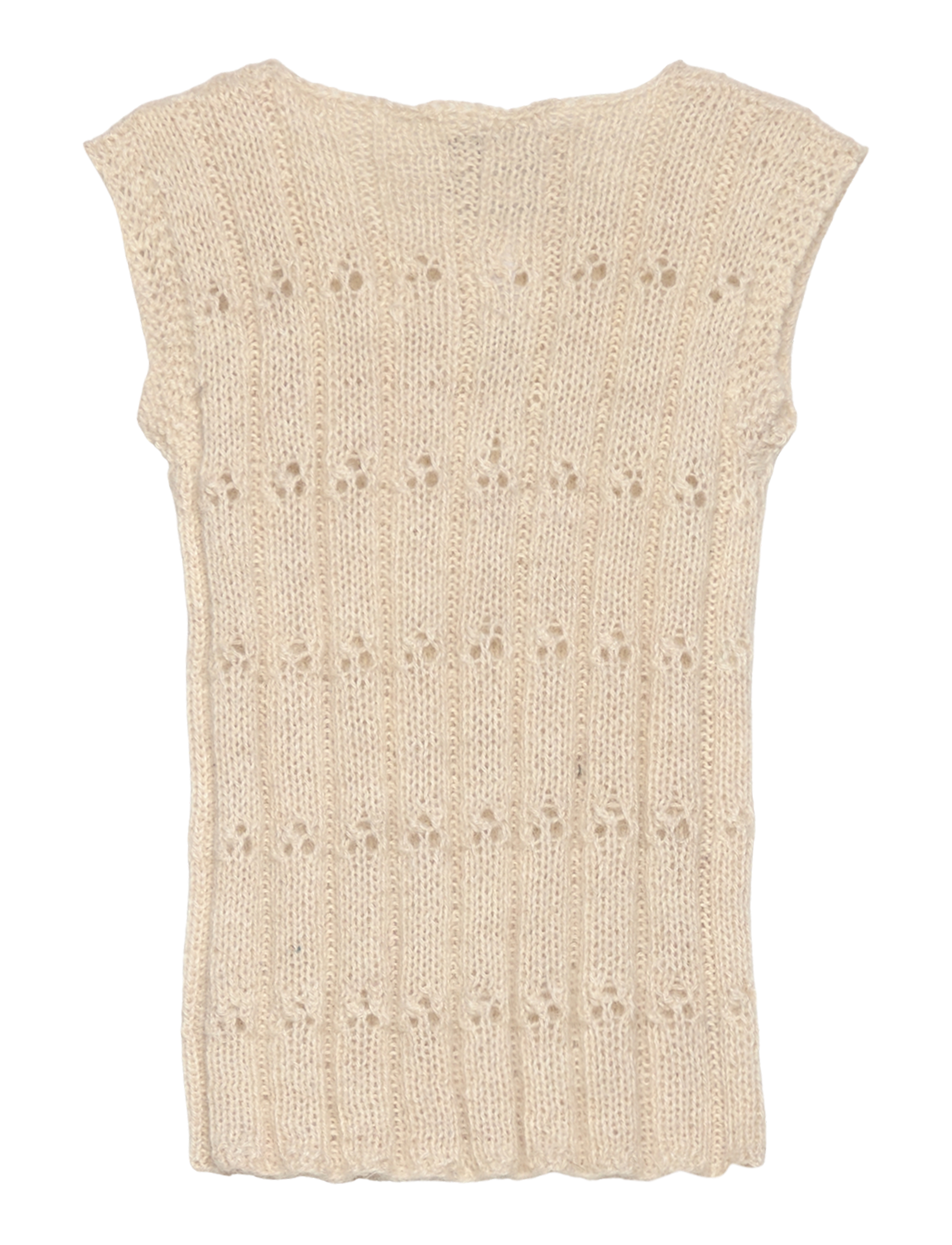 Huttelihut - Vest Alpaca Wool Knit - off-white - 1