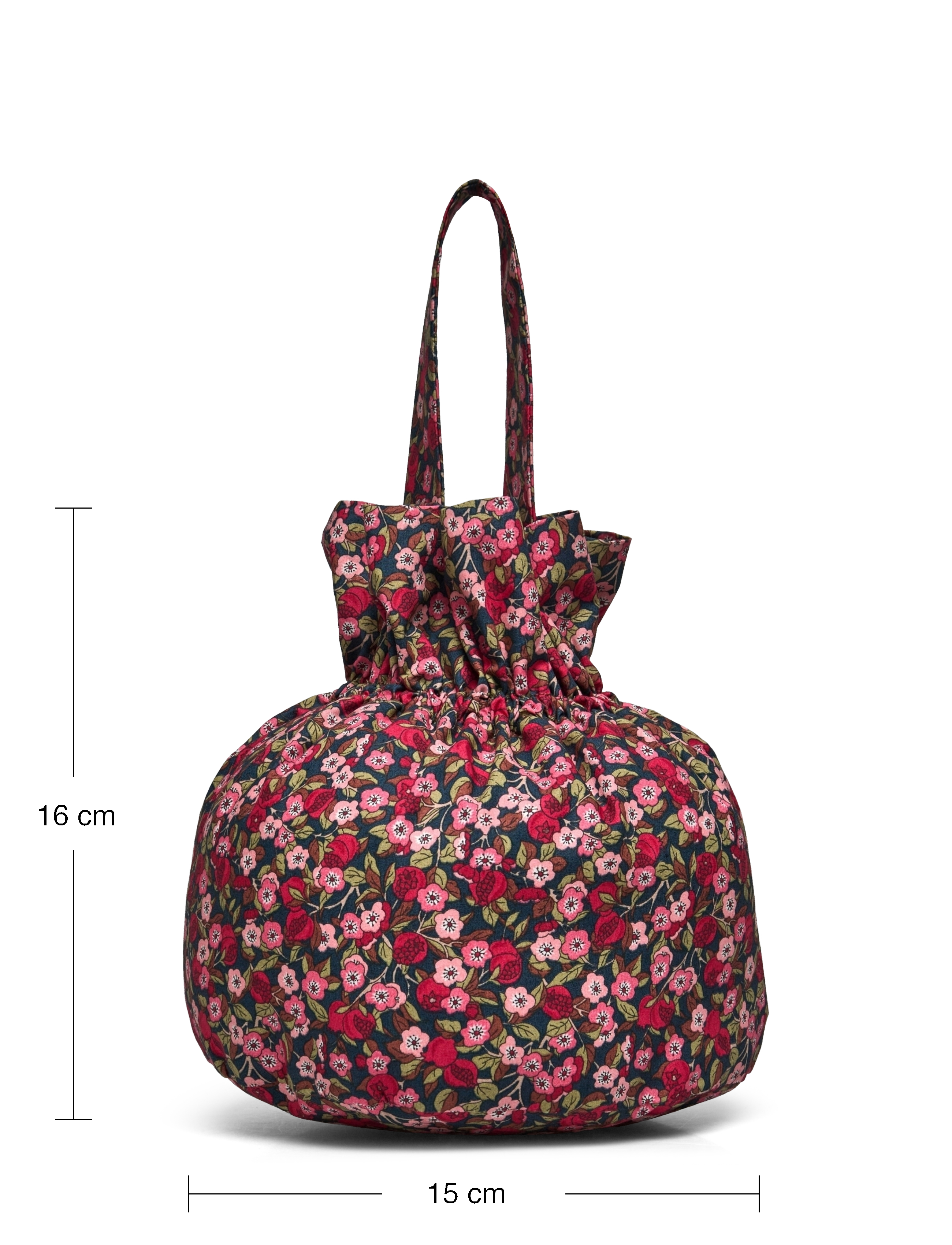 Huttelihut - Bag Small in Liberty Fabric - nectar red - 4