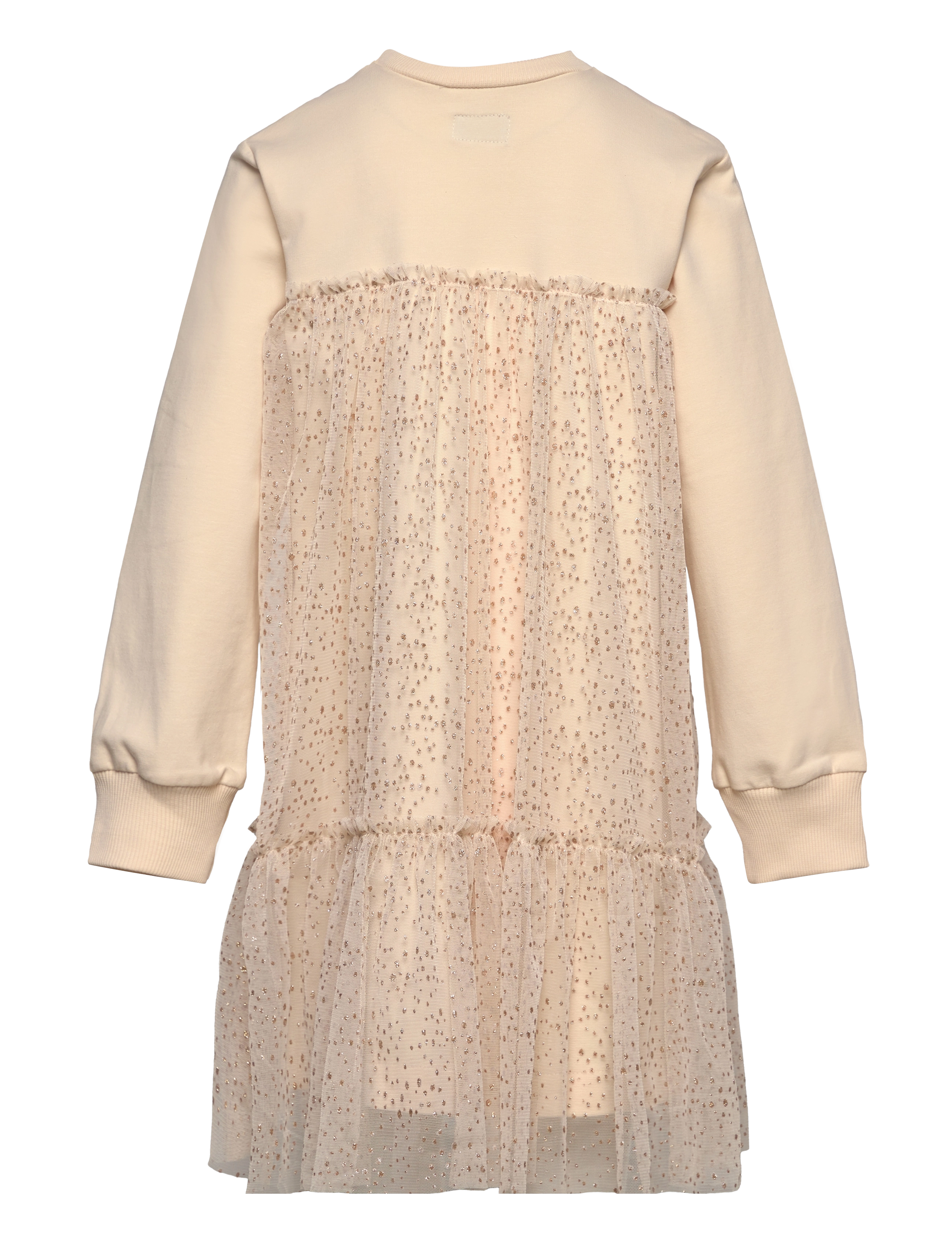 Huttelihut - Dress LS w. Gold Tulle - gold - 1