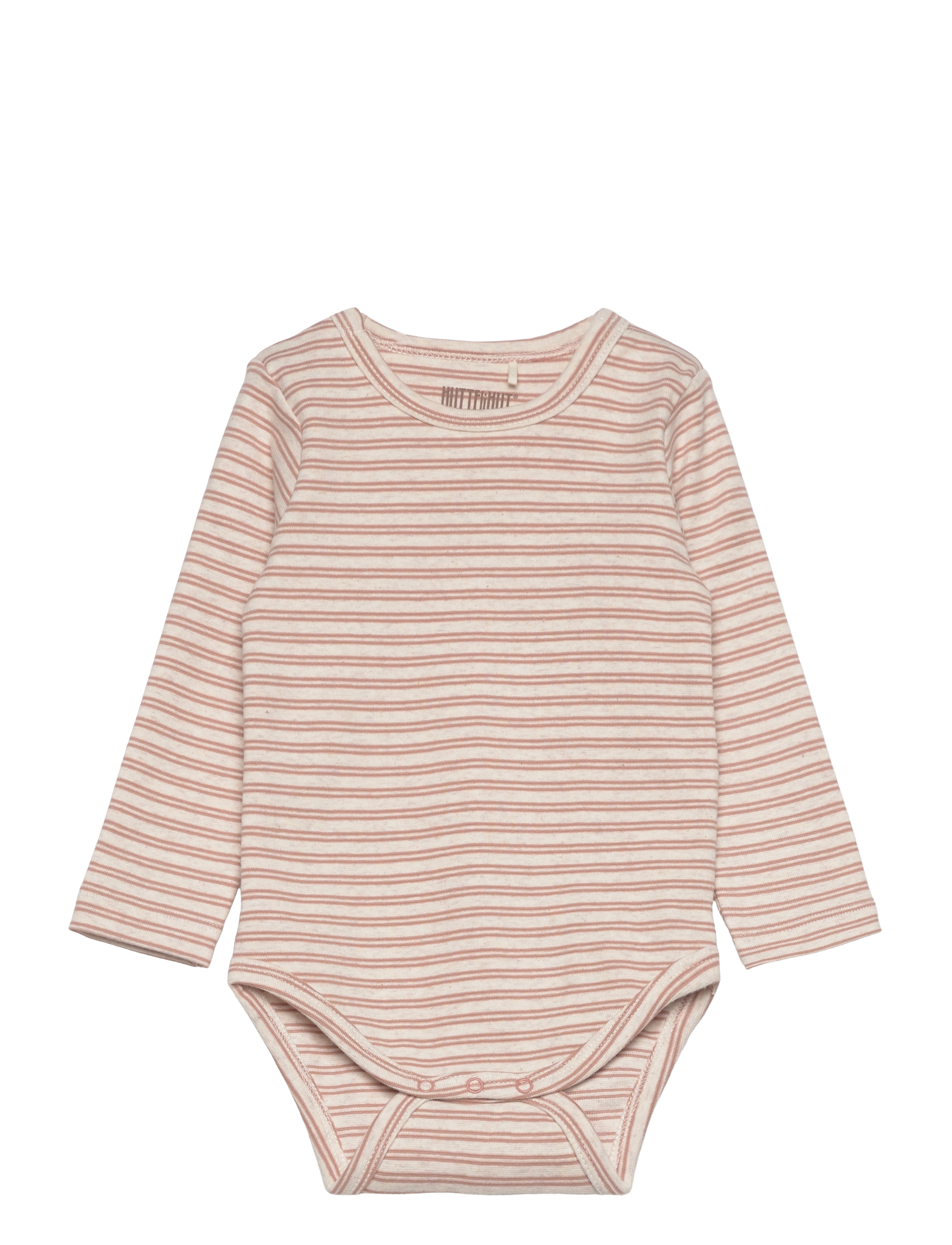 Body LS Striped Rib - MAHOGANY ROSE