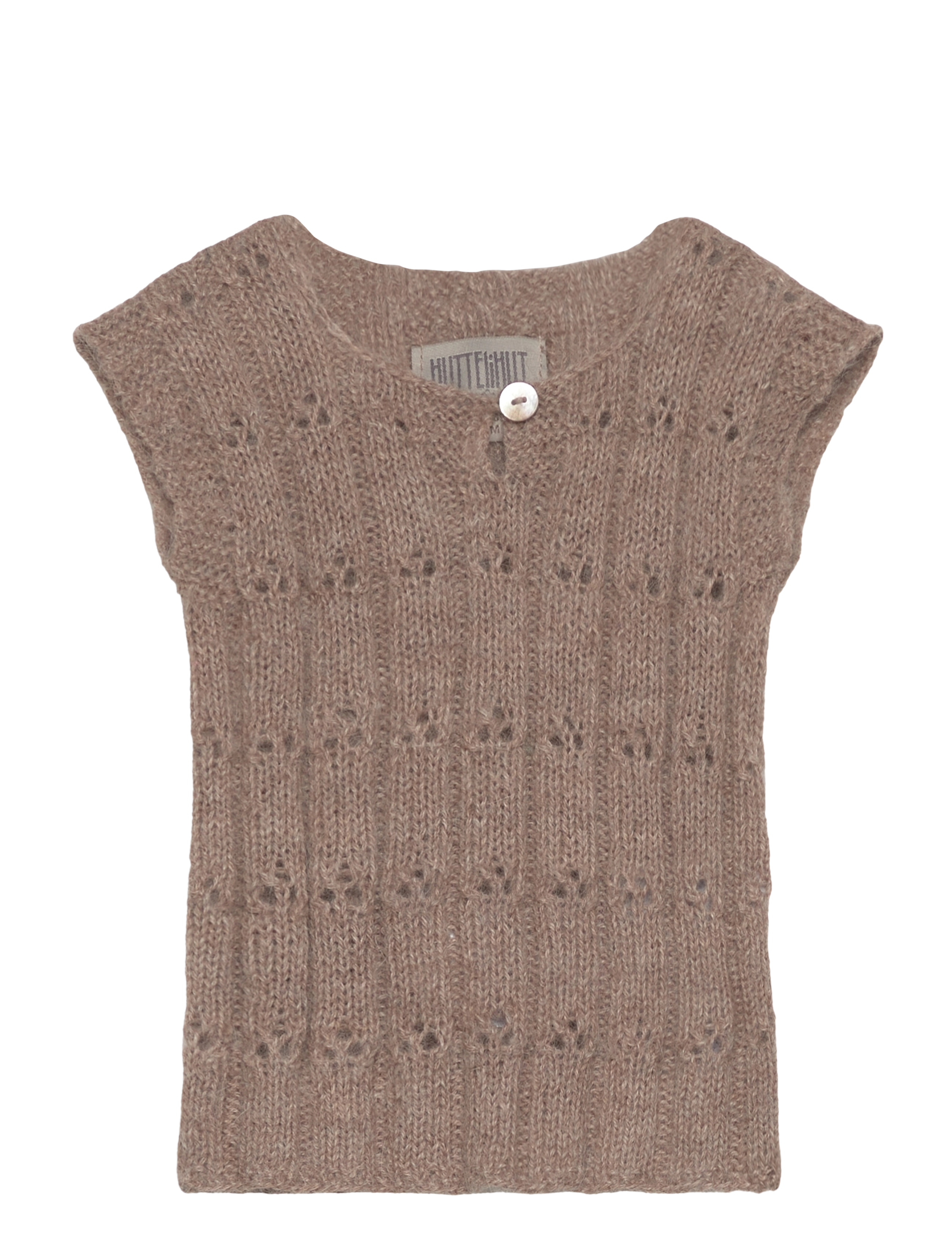 Vest Alpaca Wool Knit - CAMEL MELANGE